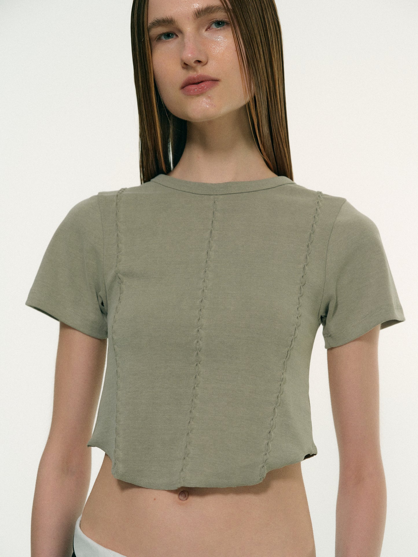 Inverse Stitch Baby T-shirt, Sage