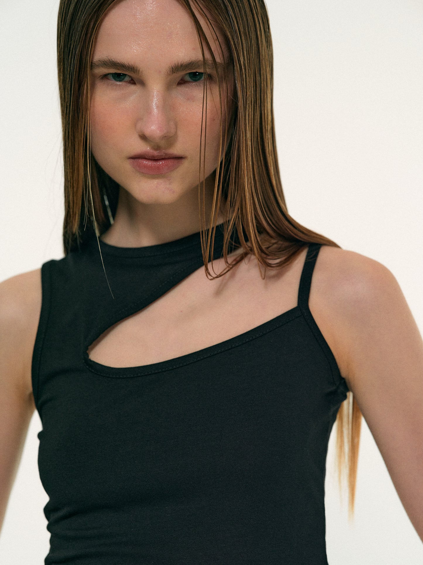 Cut-Out Baby Tank, Black