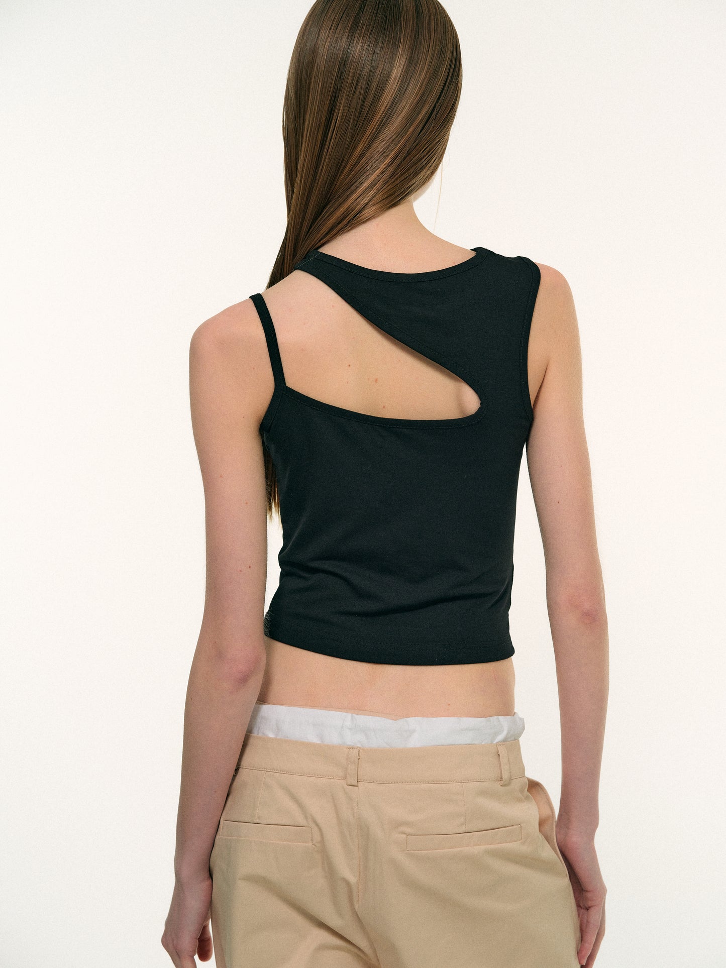 Cut-Out Baby Tank, Black