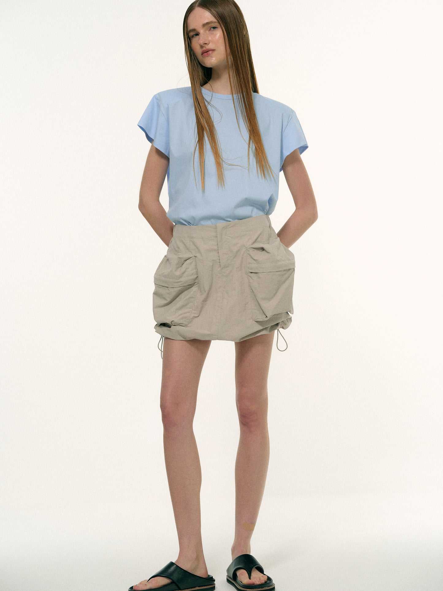 Utility Cargo Skirt, Pale Sage