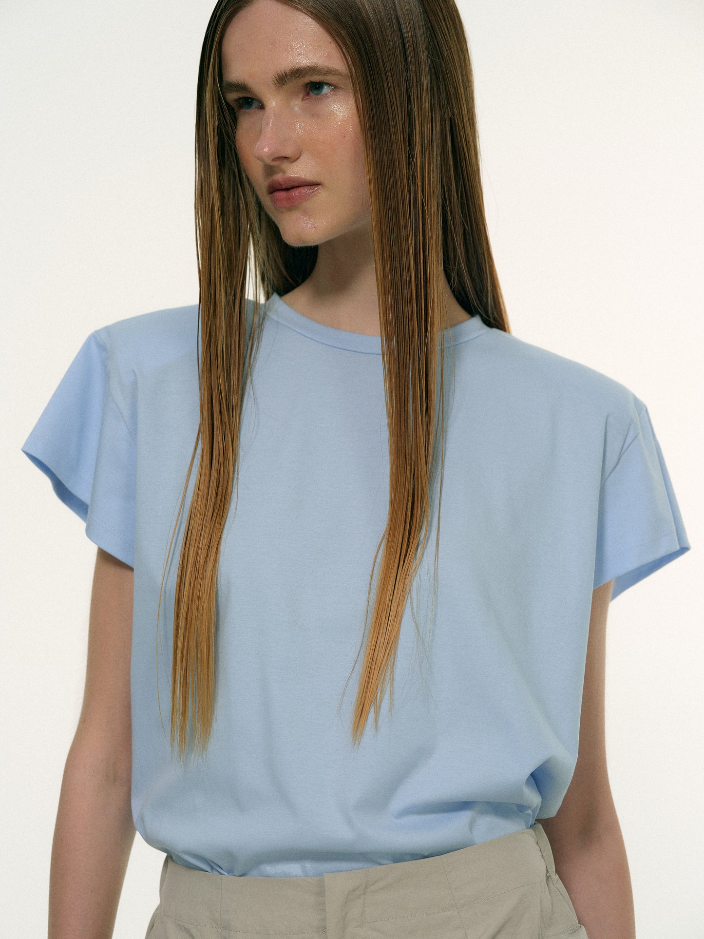 Cotton Pads T-Shirt, Baby Blue