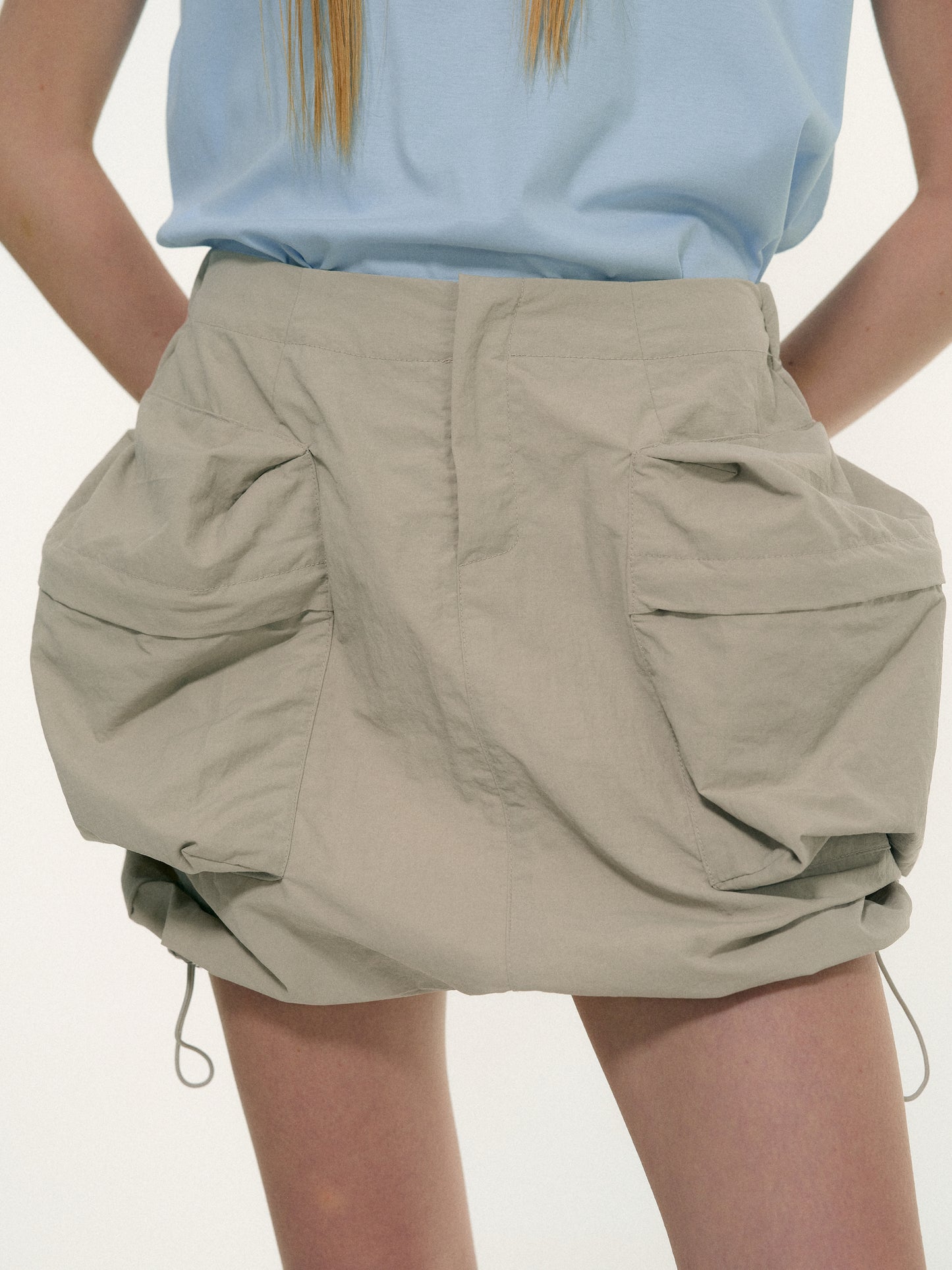 Utility Cargo Skirt, Pale Sage