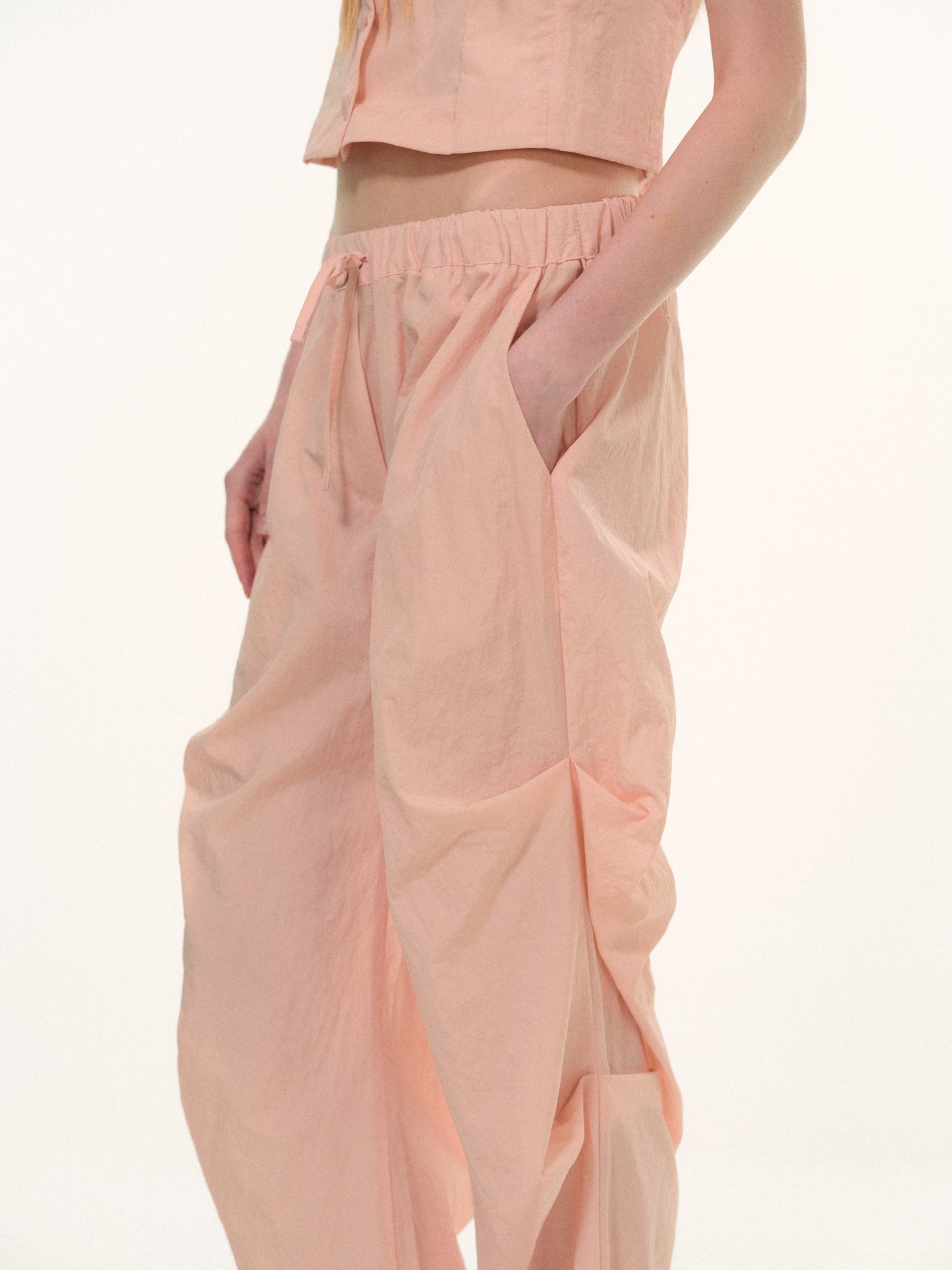 Cinch Leg Pants, Pink