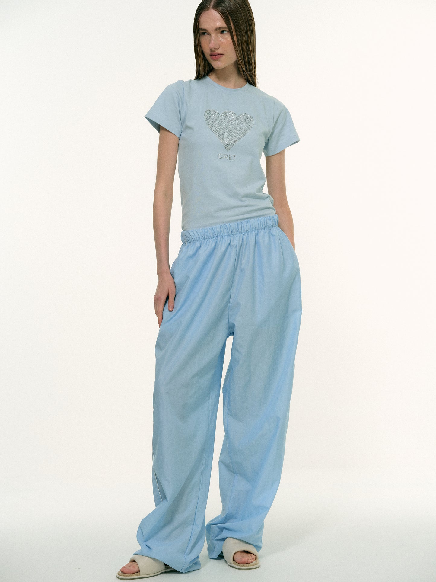 Rhinestone T-Shirt, Sky