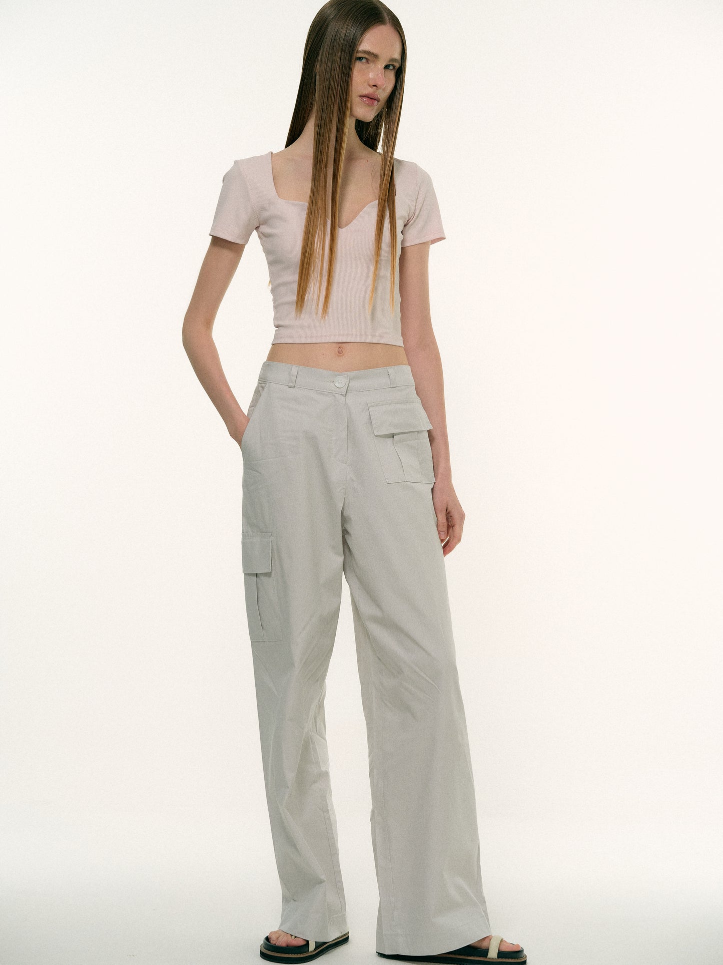 Cotton Work Pants, Slate