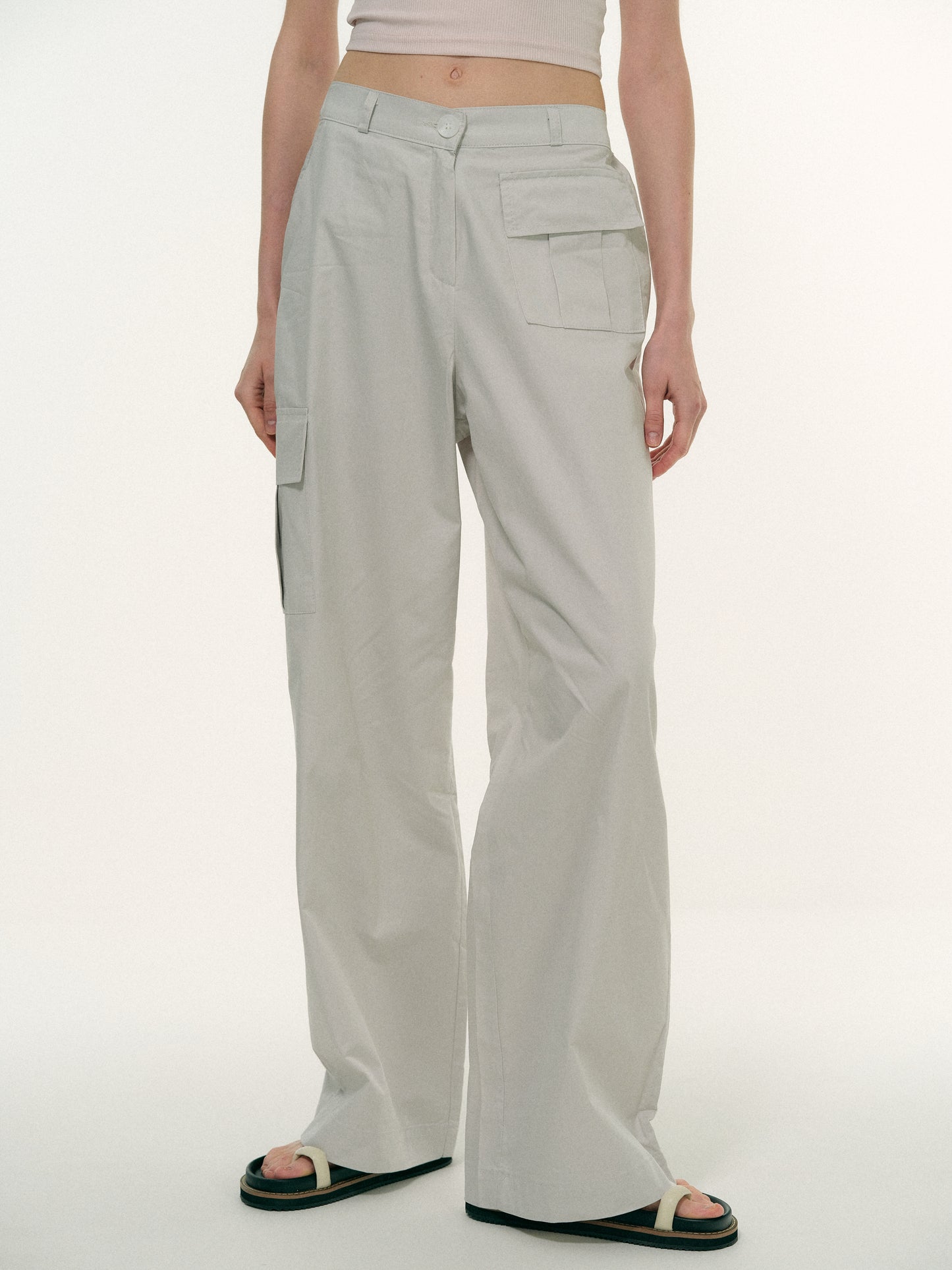 Cotton Work Pants, Slate