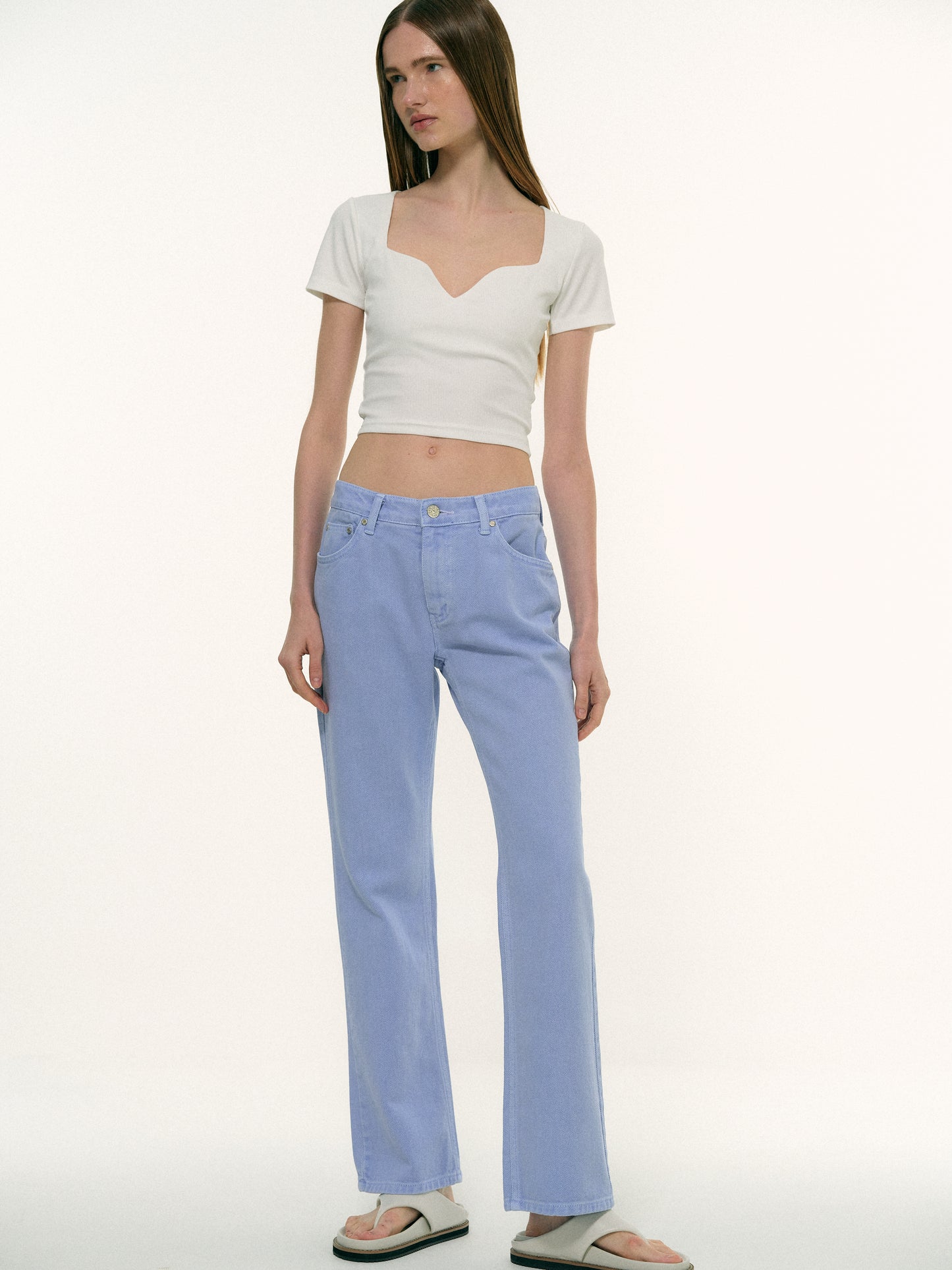 Sweetheart Rib T-Shirt, White