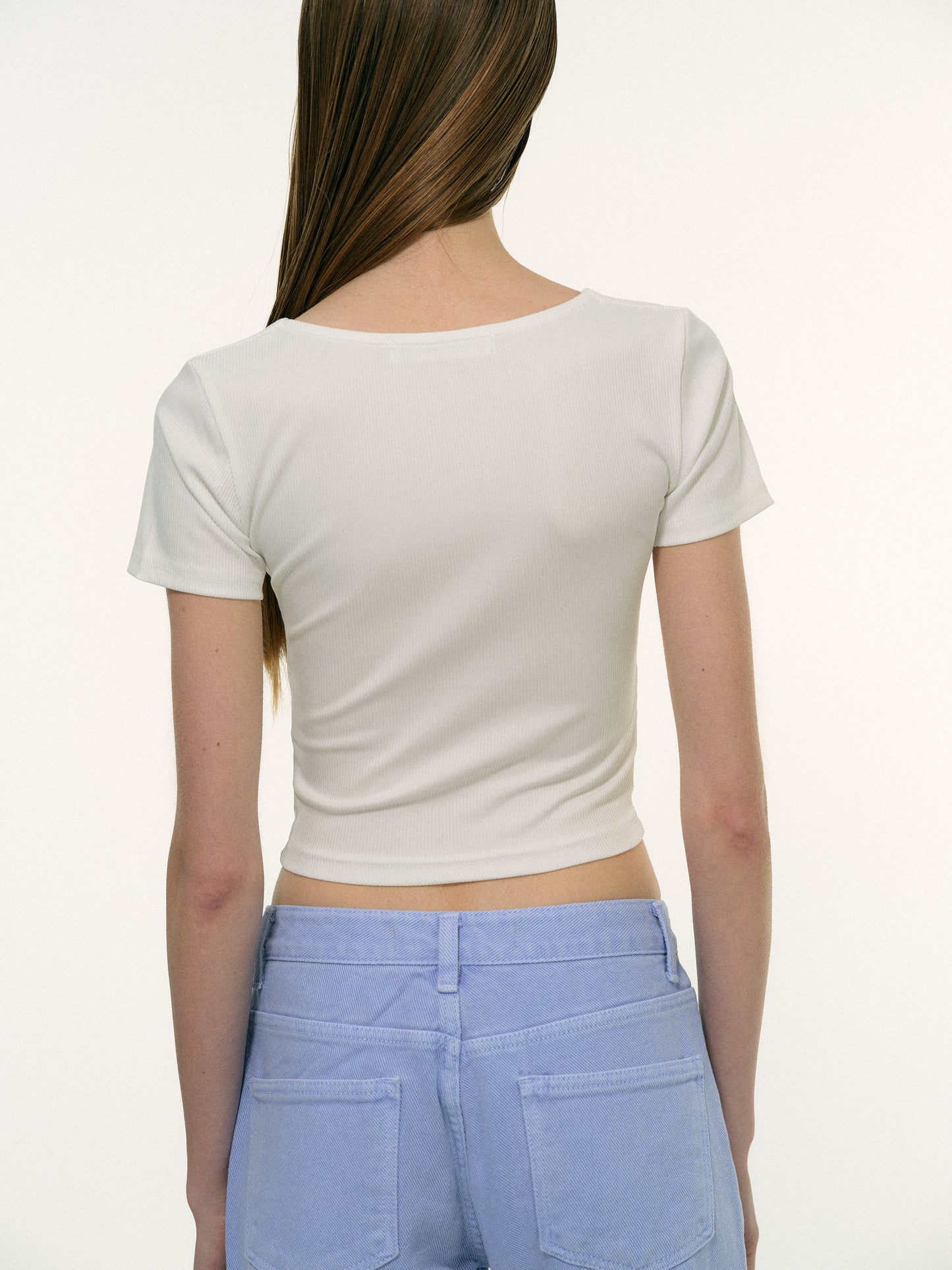Sweetheart Rib T-Shirt, White