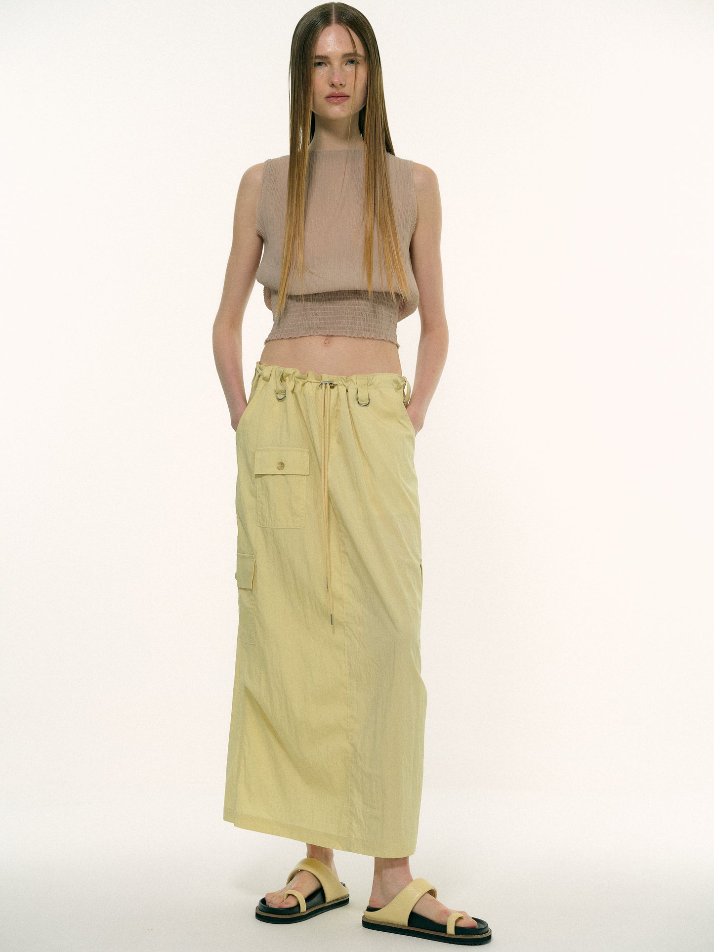 Parachute Cargo Skirt, Cheese