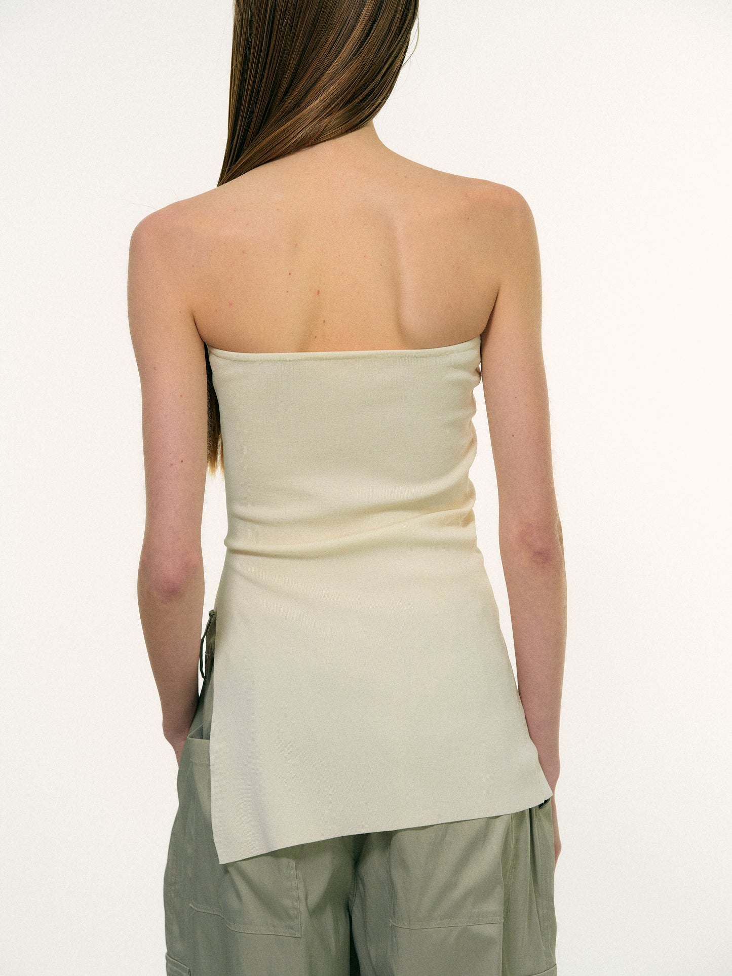 Long Split Bandeau, Powder