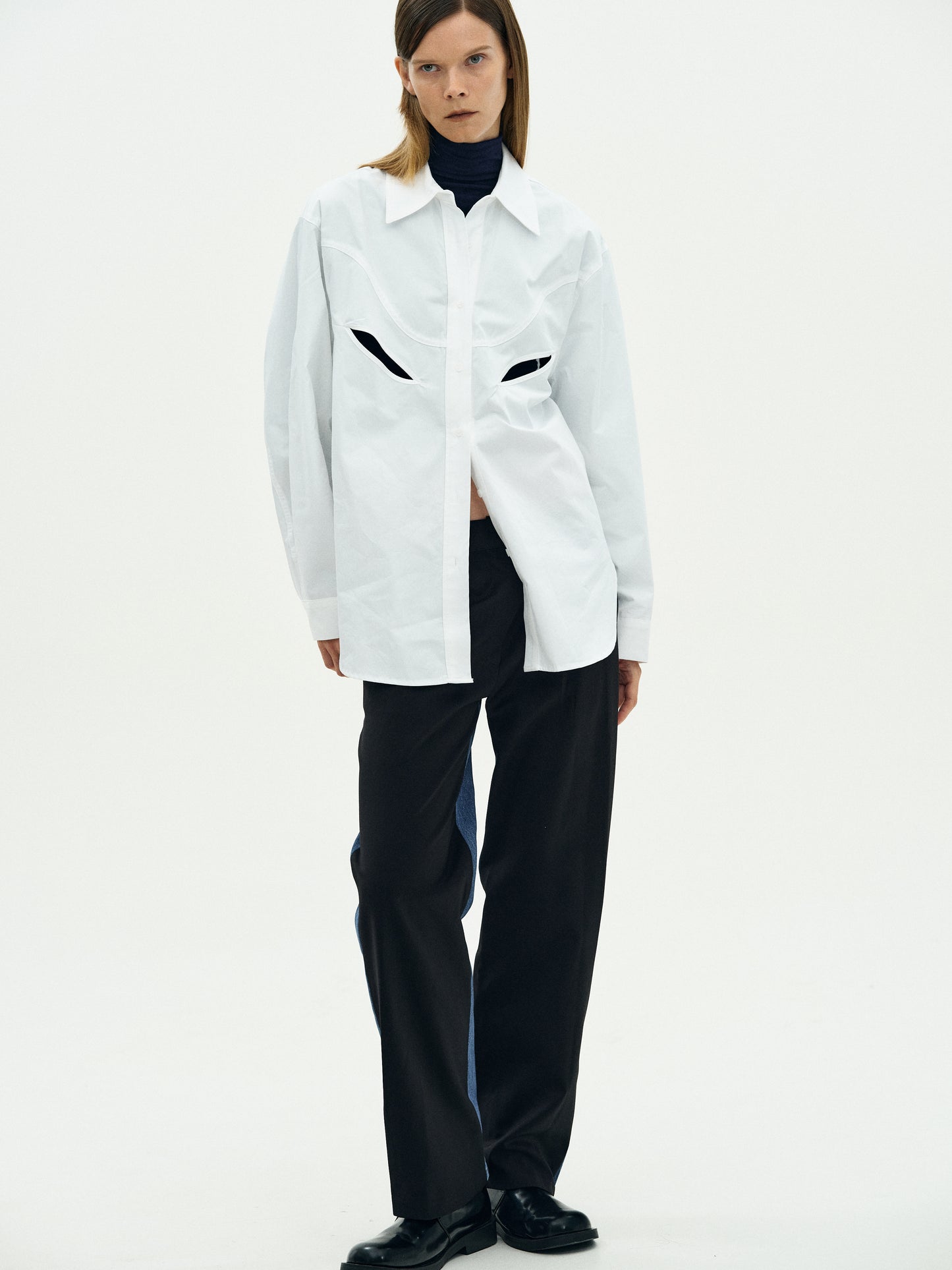 Reconstructed Suit Jeans, Black