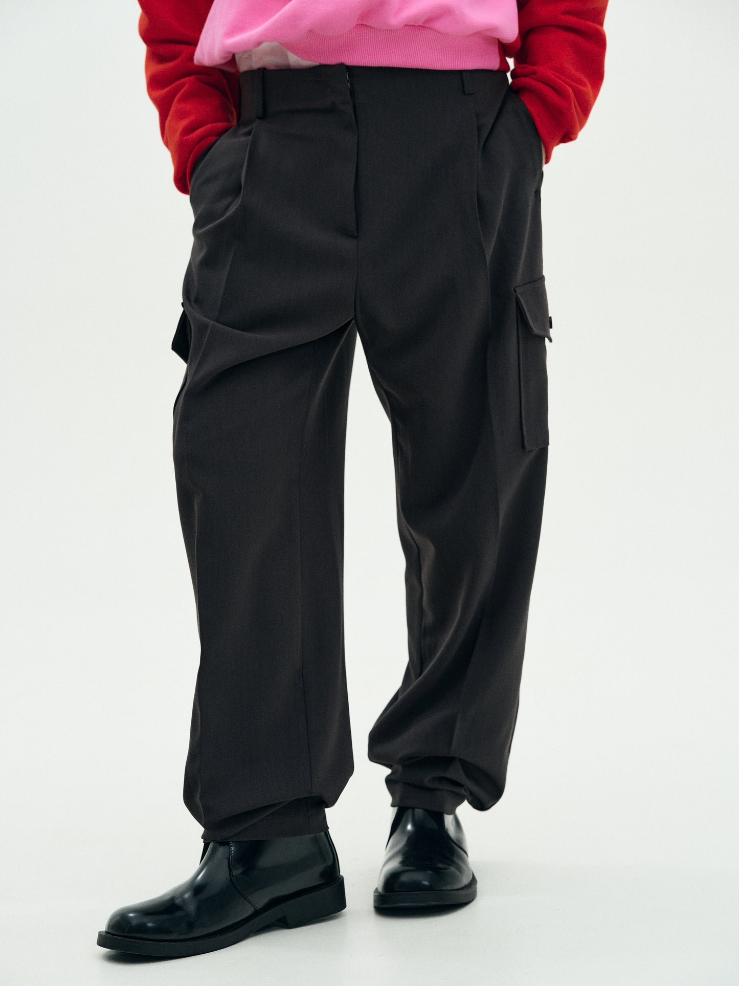 Cargo Suiting Pants, Pebble