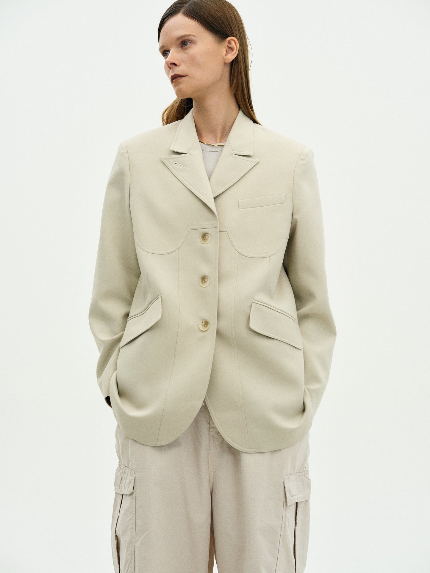 Bustier Blazer, Dune