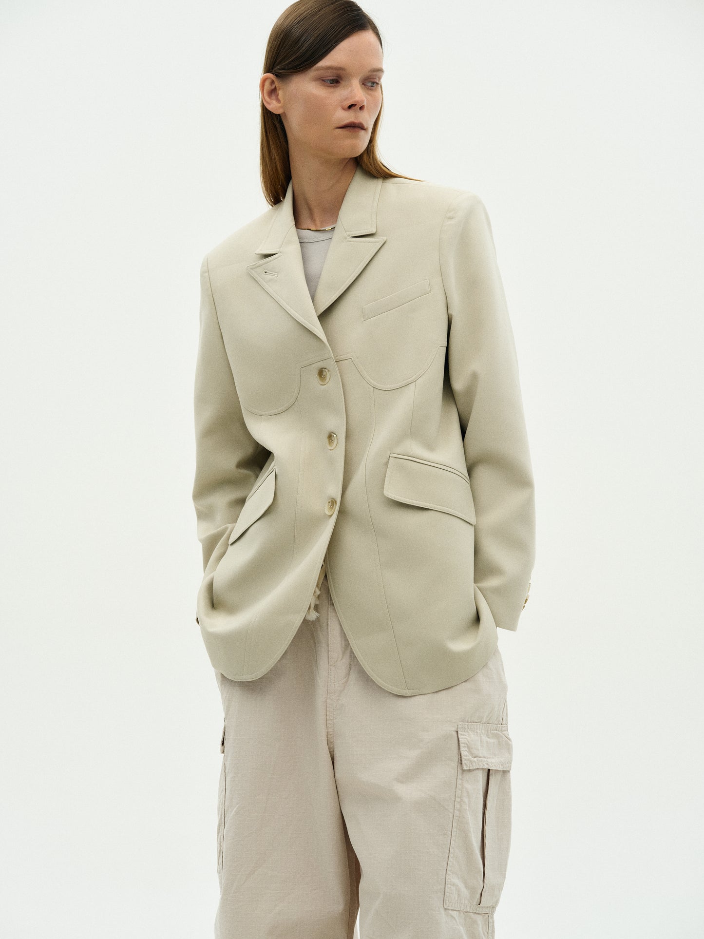 Bustier Blazer, Dune