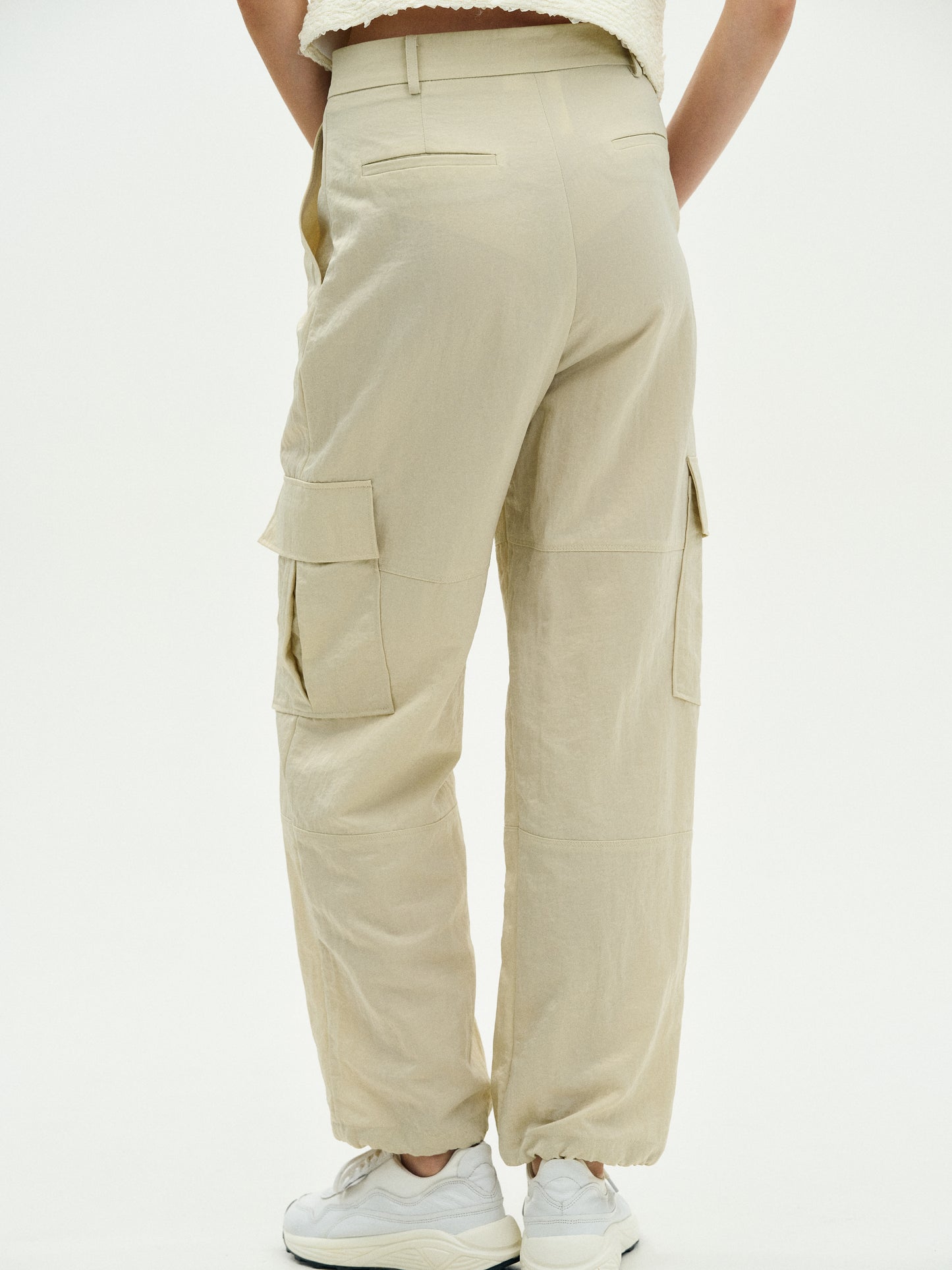 Nylon Cargo Trousers, Barley