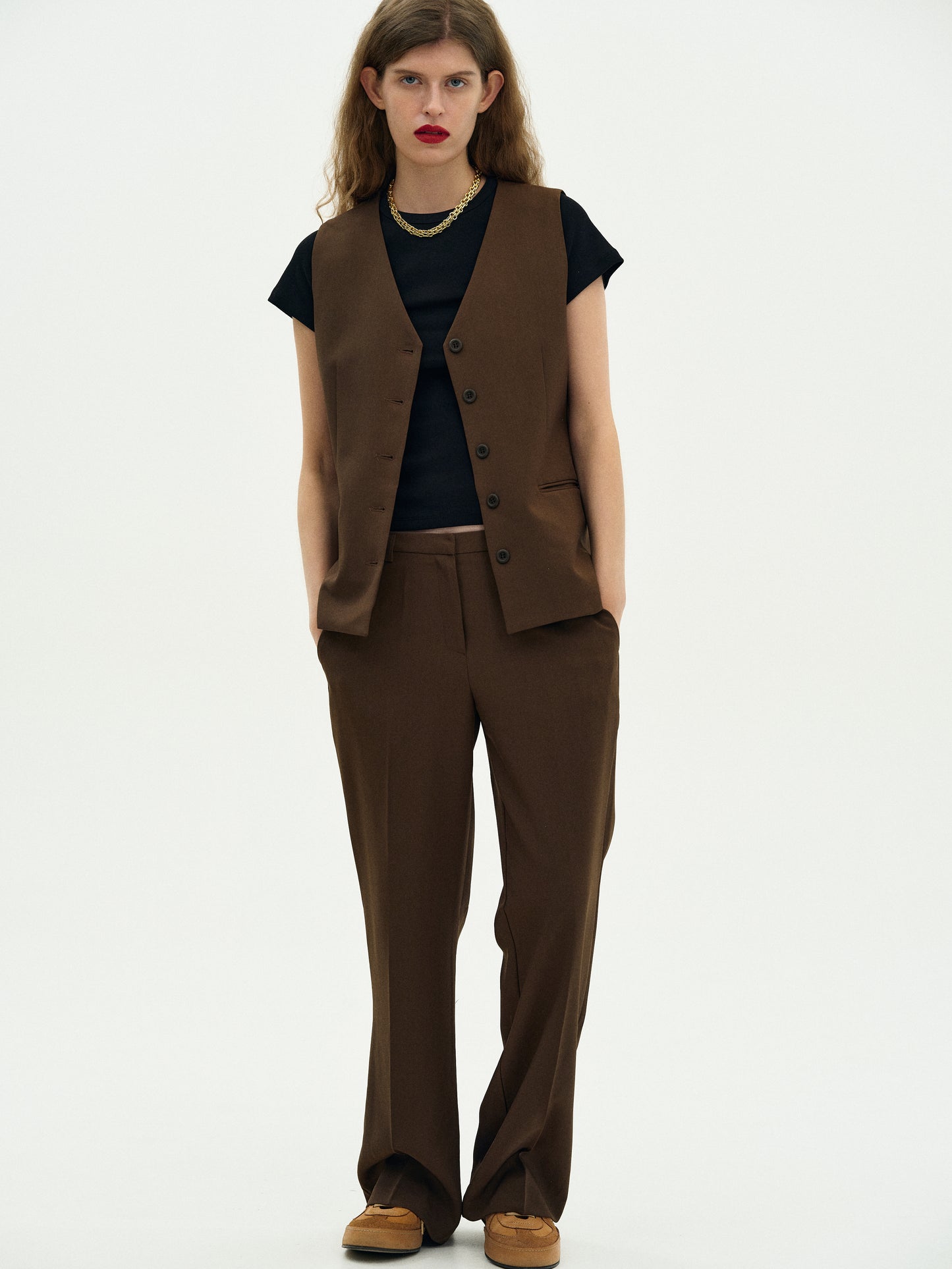 Slim Suit Trousers, Kobicha