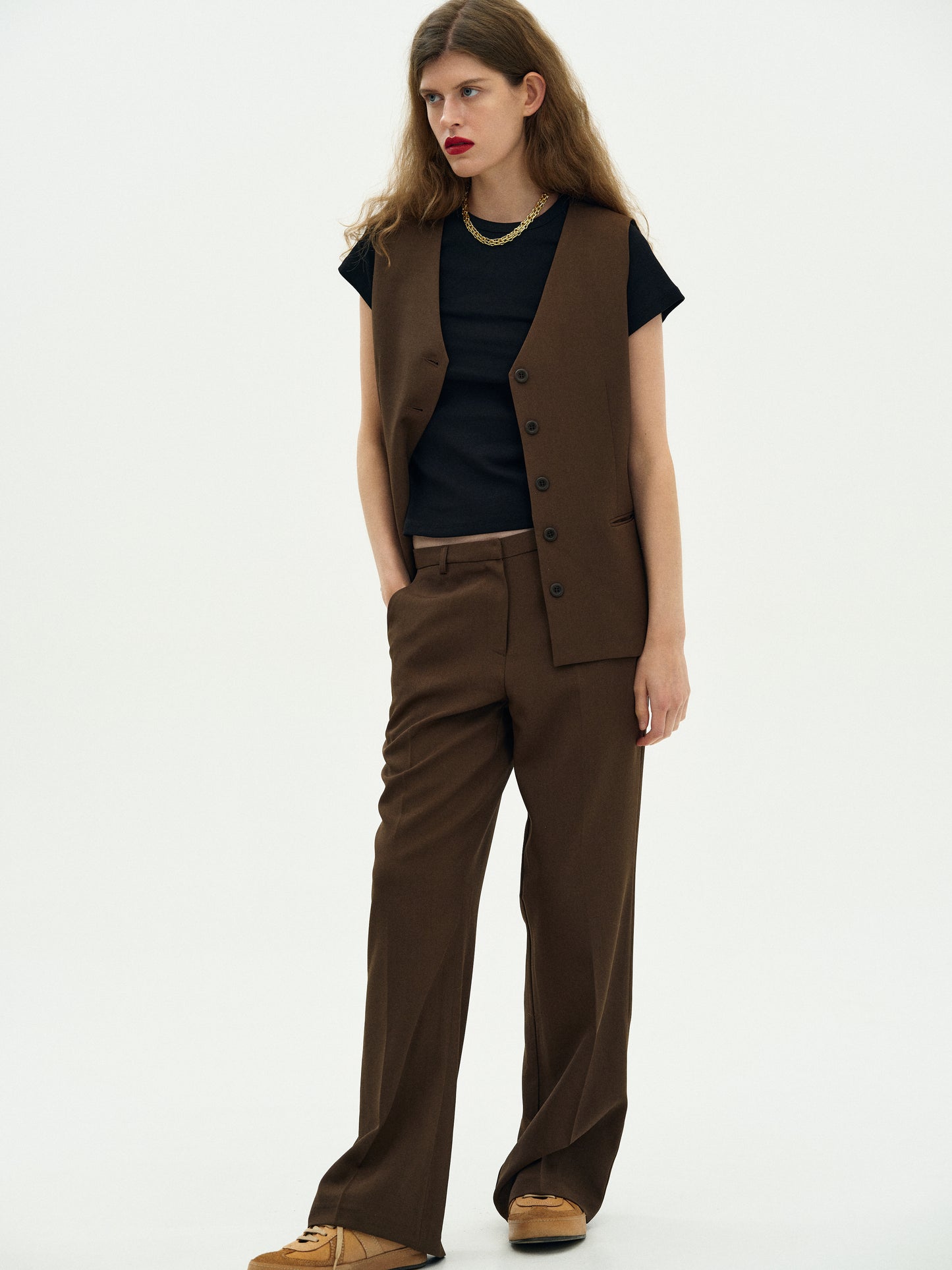 Slim Suit Trousers, Kobicha