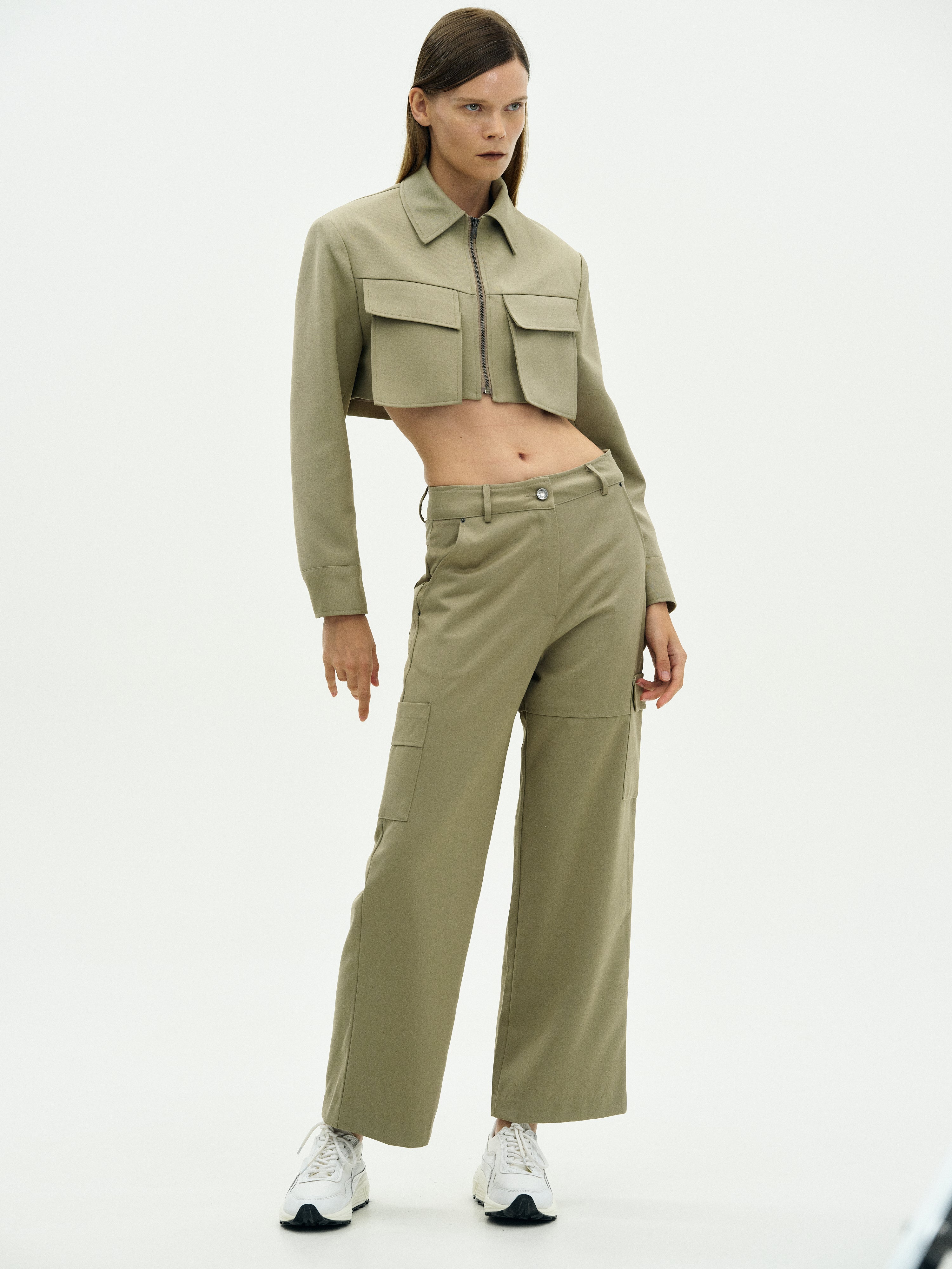 Cargo Suit Pants, Sage – SourceUnknown