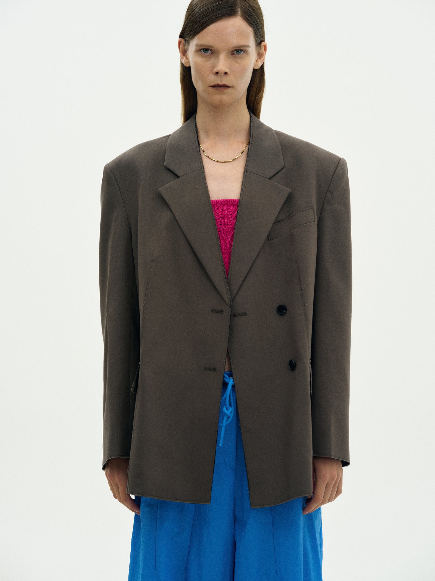 Twill Over-Fit Blazer, Cedar