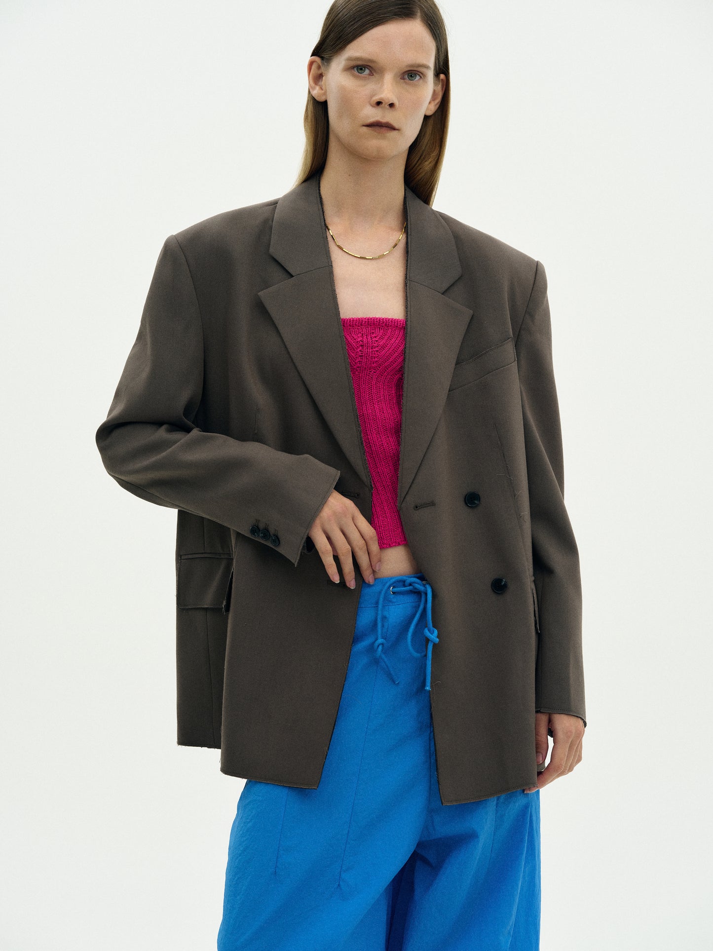 Twill Over-Fit Blazer, Cedar