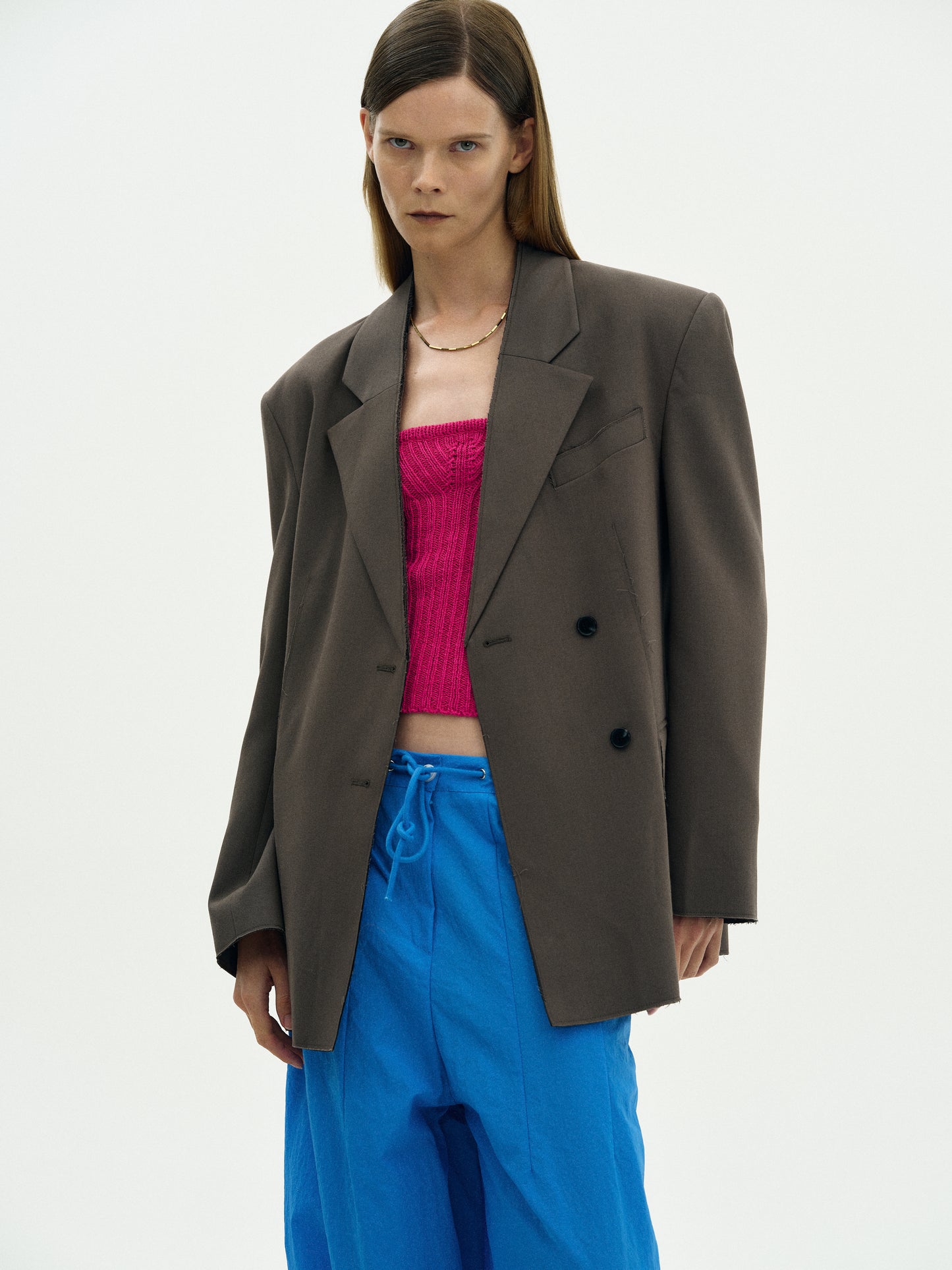 Twill Over-Fit Blazer, Cedar