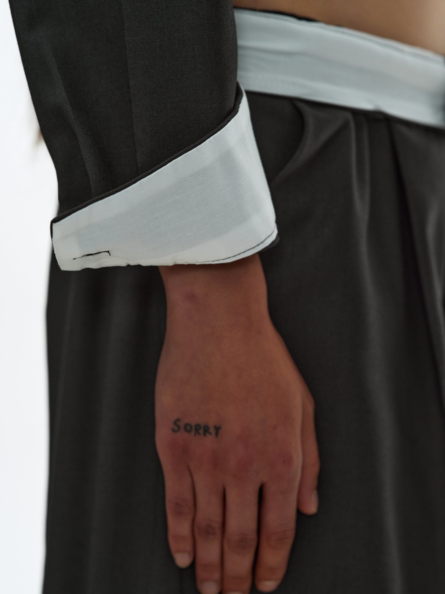 Folded Cuff Shirt, Pebble