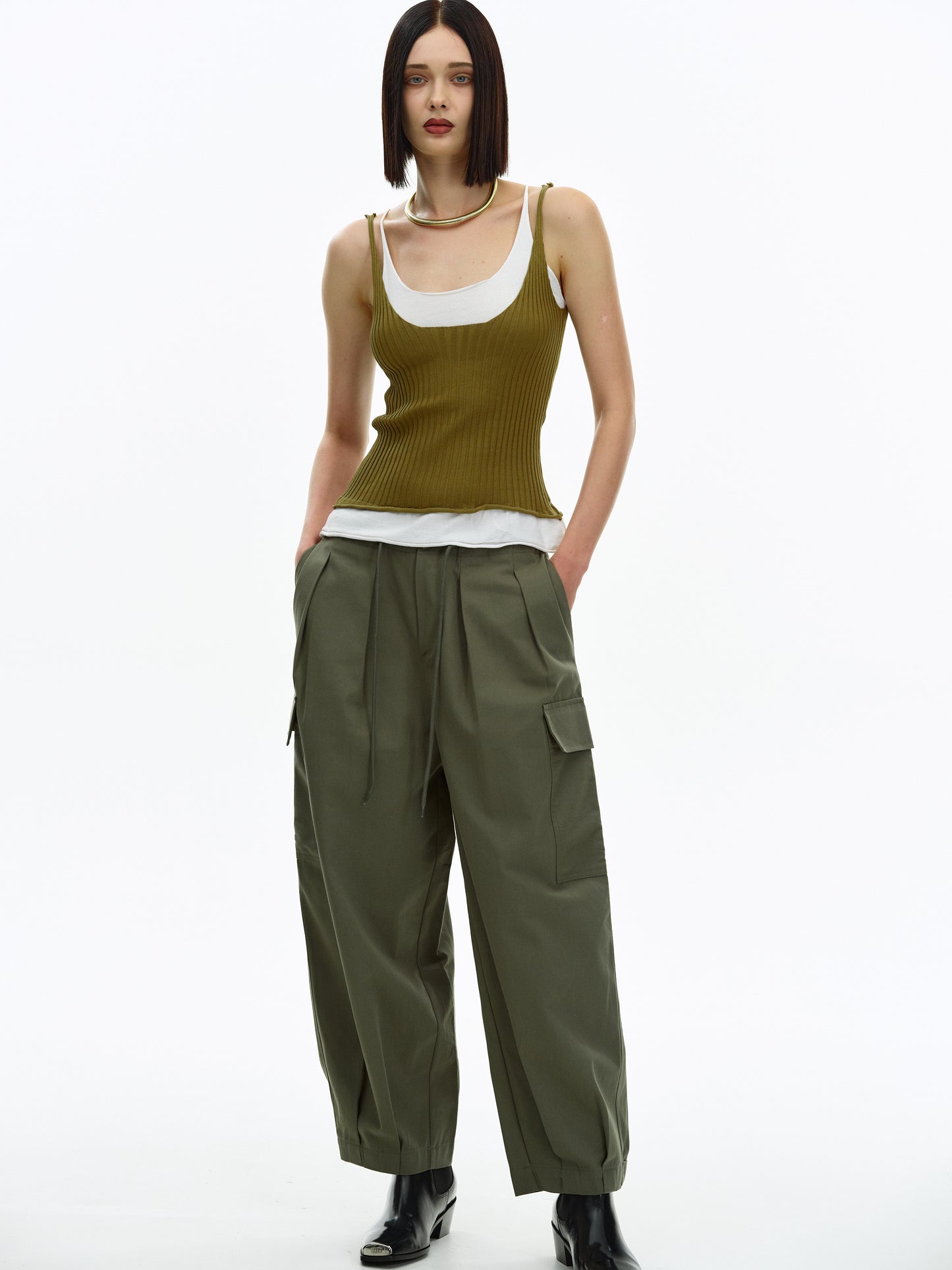 Oversized Cargo Pants, Oakmoss
