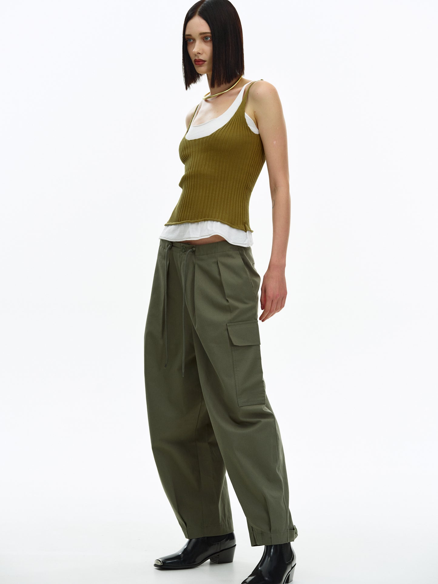 Oversized Cargo Pants, Oakmoss