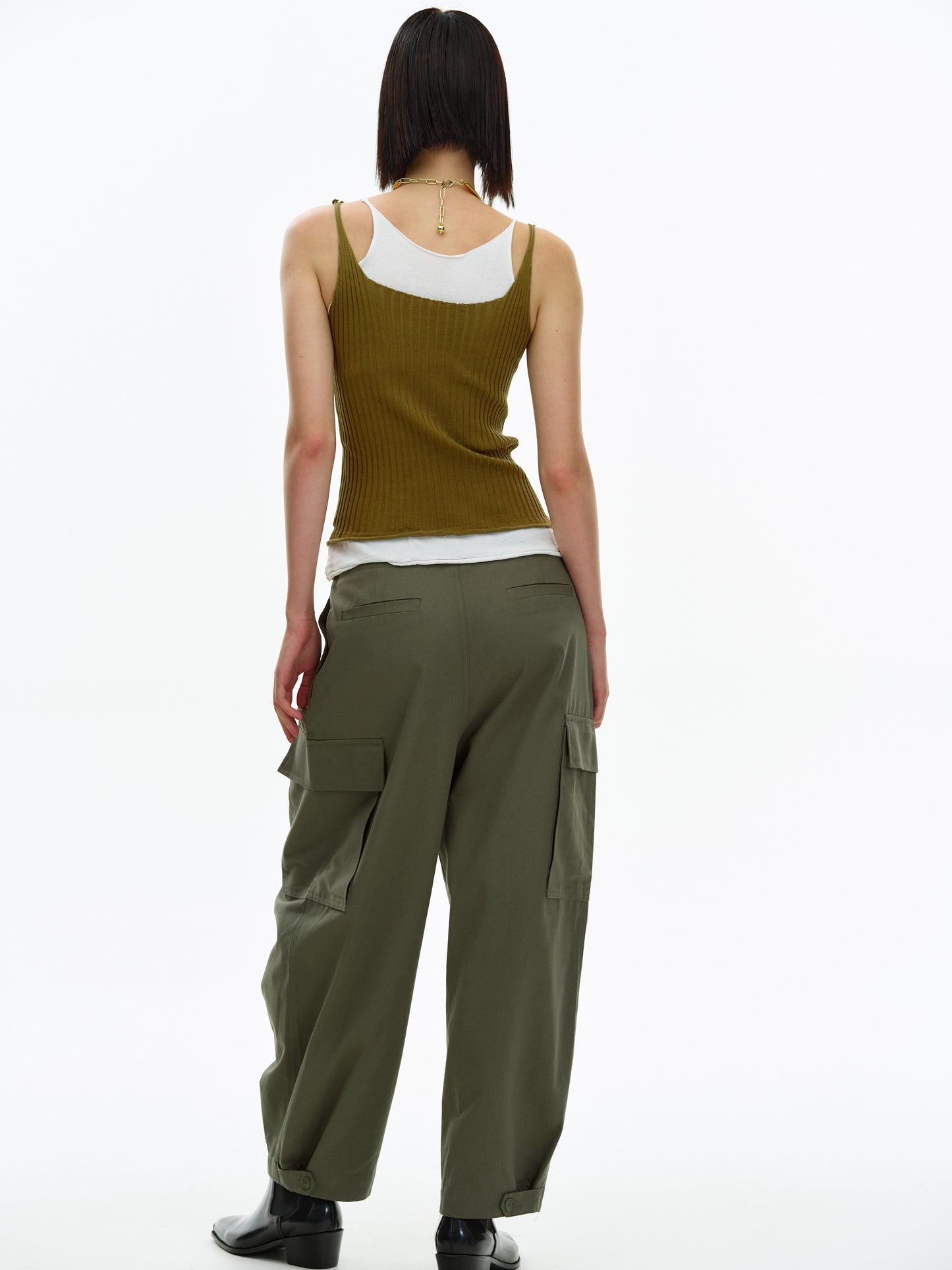 Oversized Cargo Pants, Oakmoss