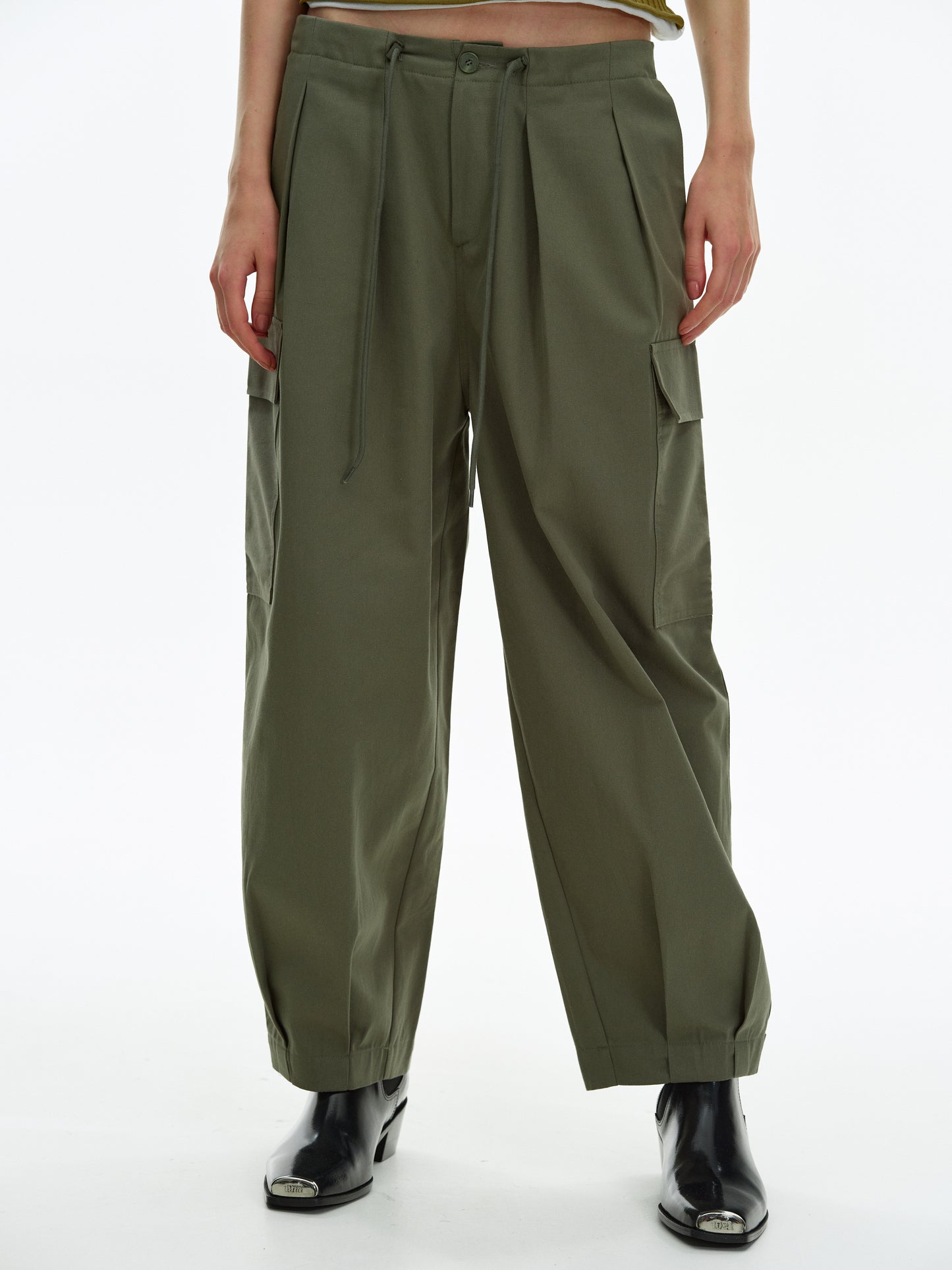 Oversized Cargo Pants, Oakmoss