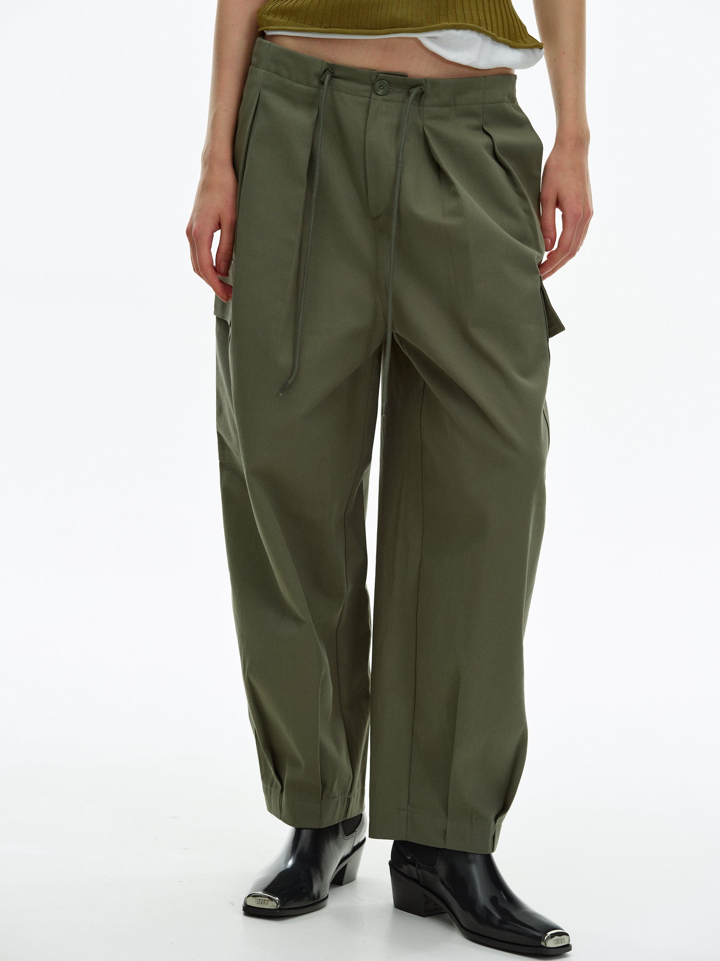 Oversized Cargo Pants, Oakmoss