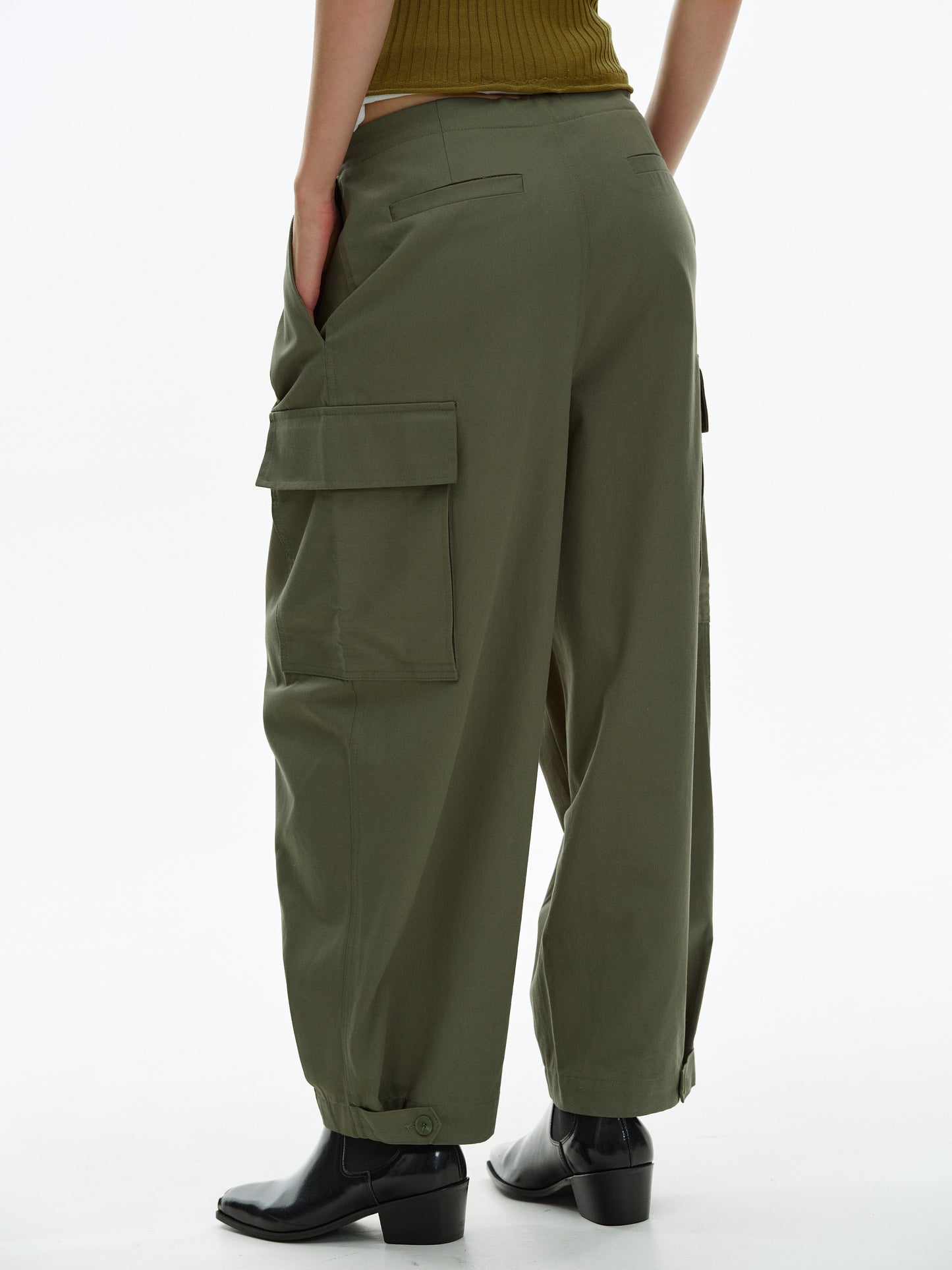 Oversized Cargo Pants, Oakmoss