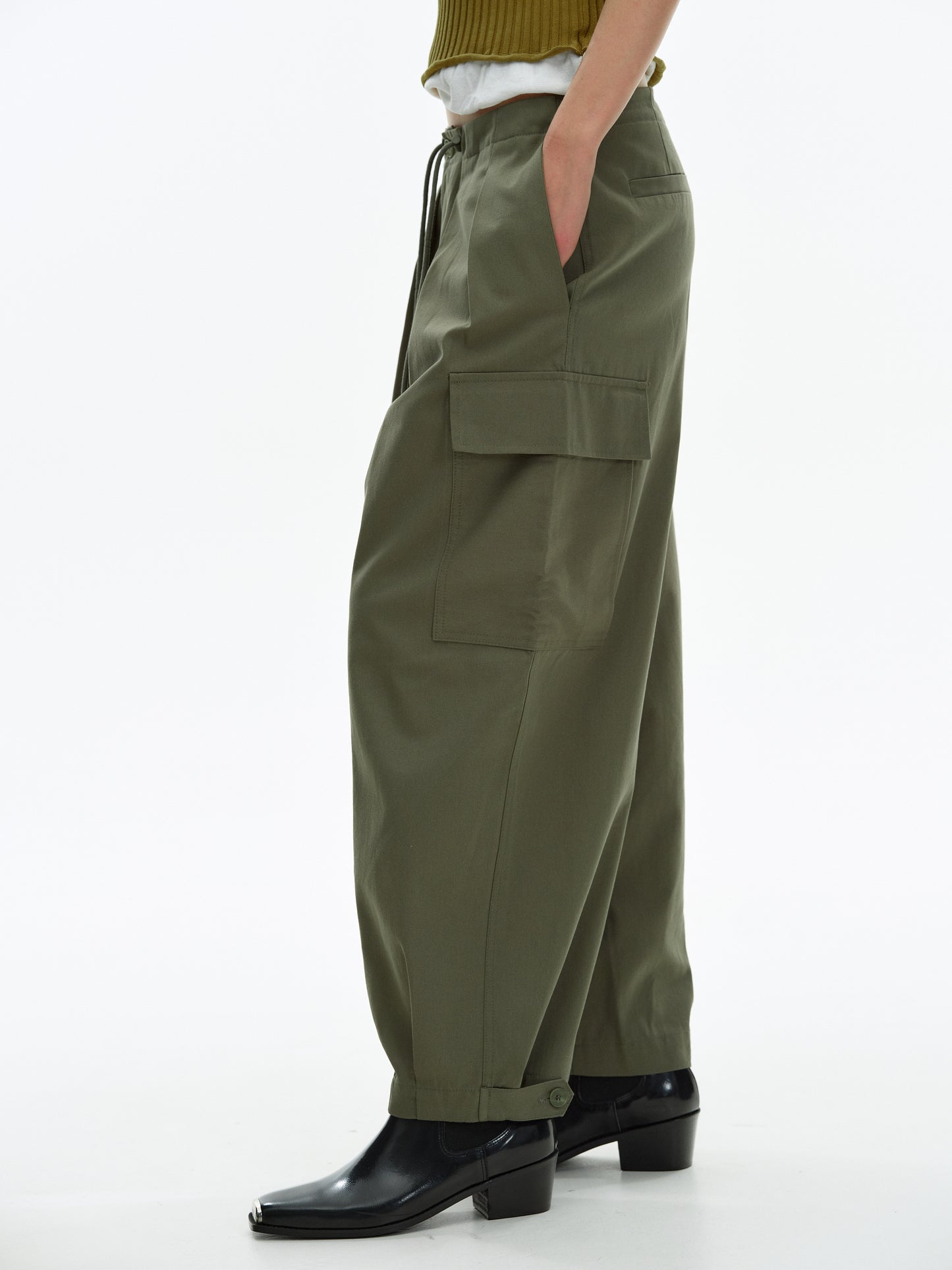 Oversized Cargo Pants, Oakmoss