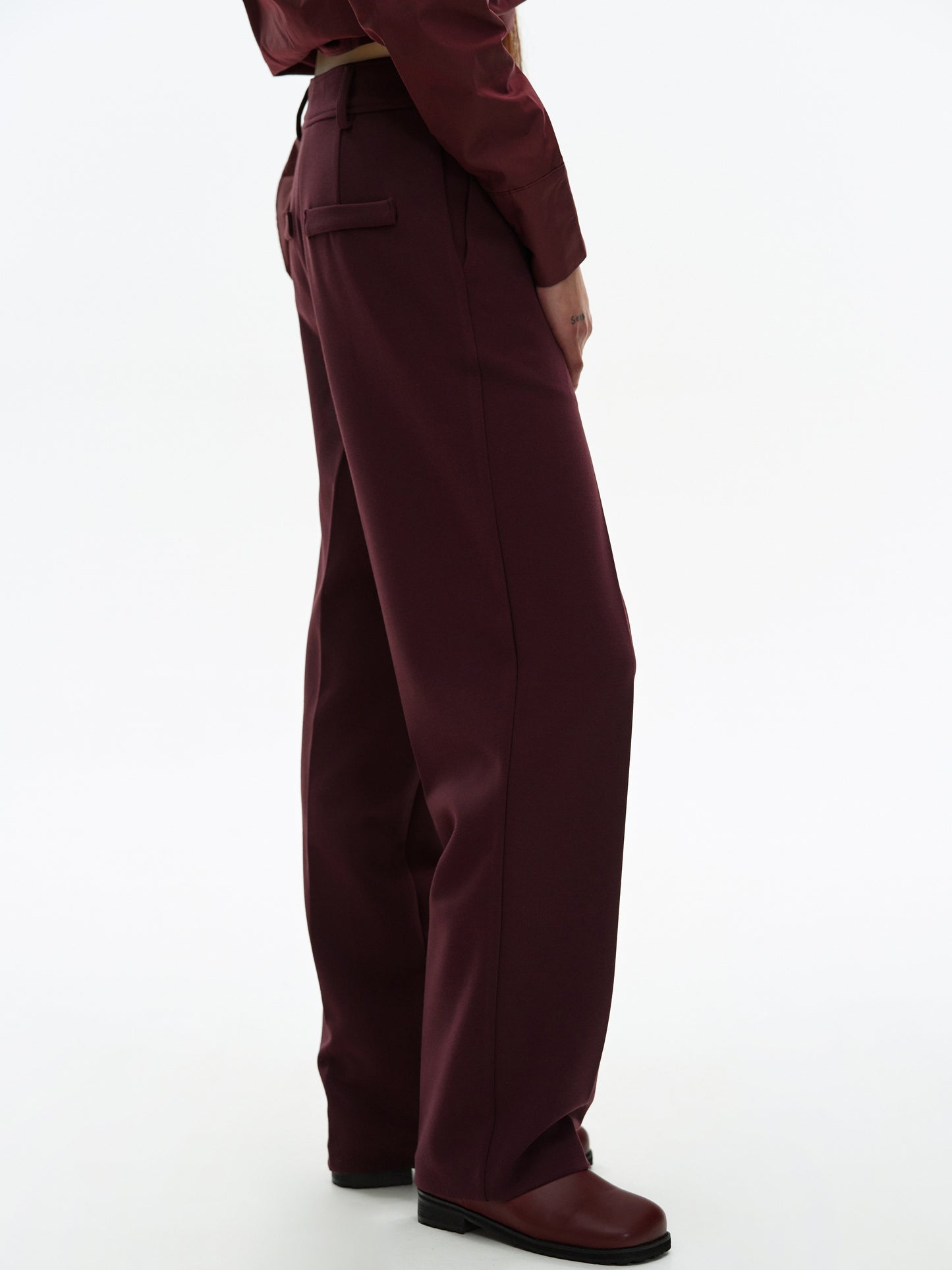 Stretch Slim Trousers, Bordeaux