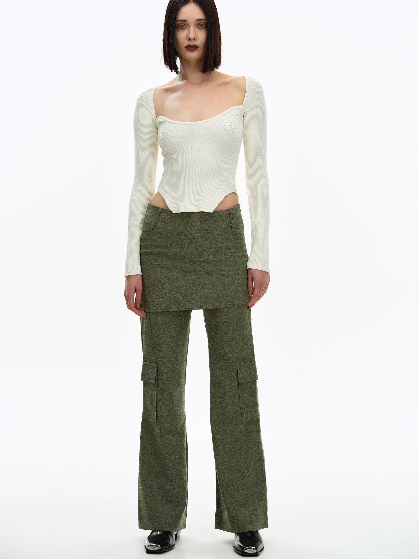 Sweetheart Rib Knit, Powder