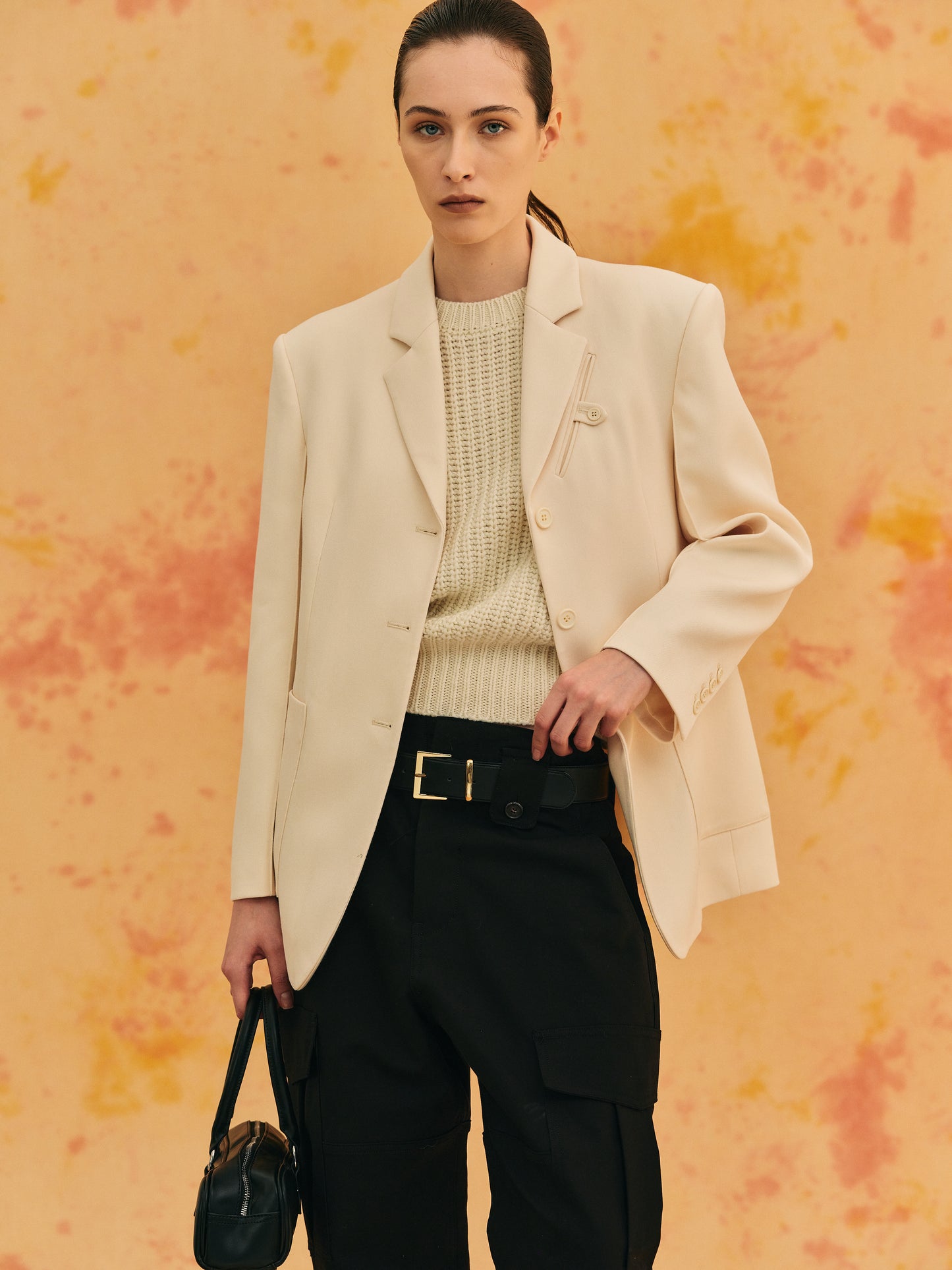 Masculine Blazer, Almond