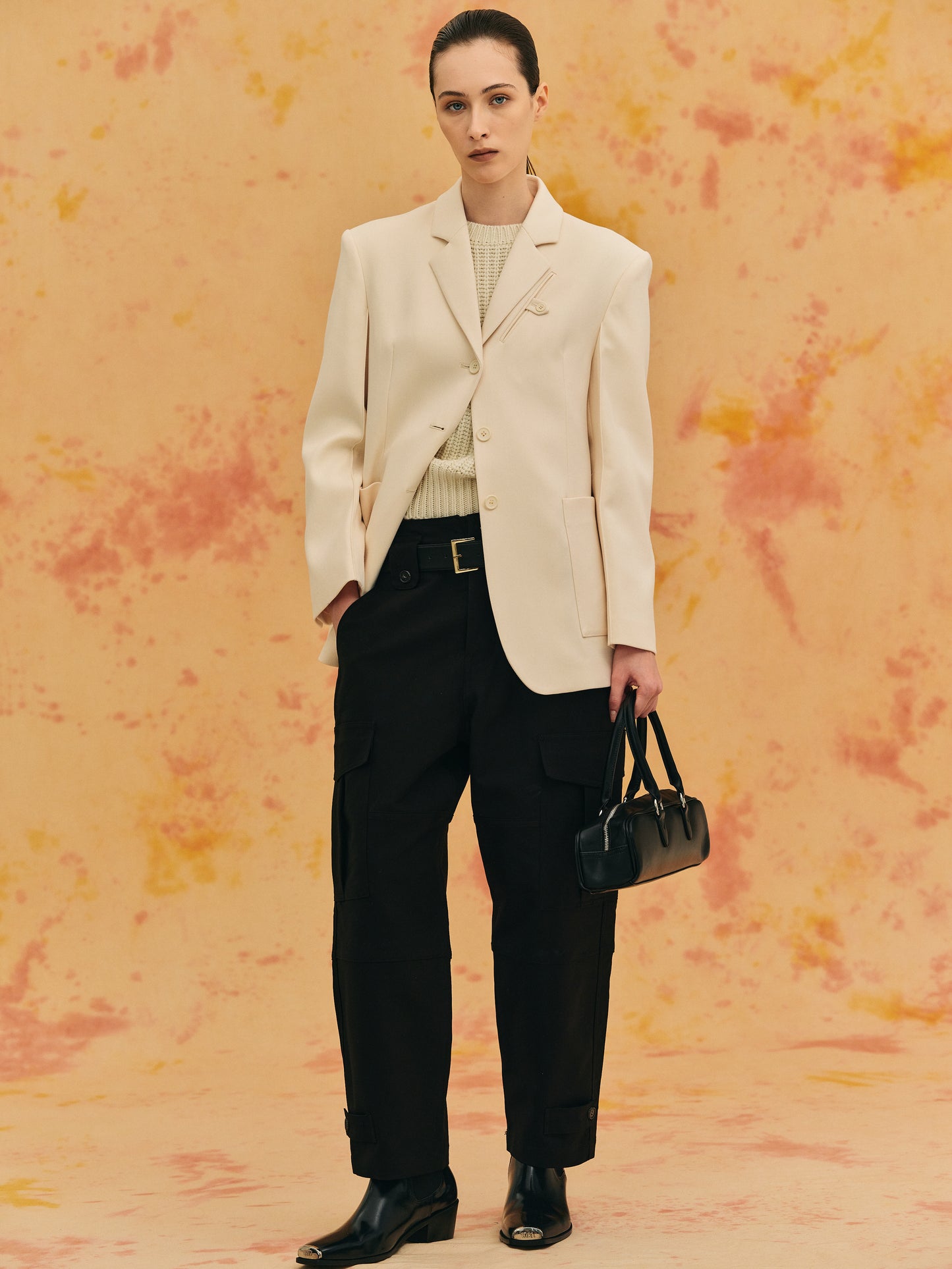 Masculine Blazer, Almond