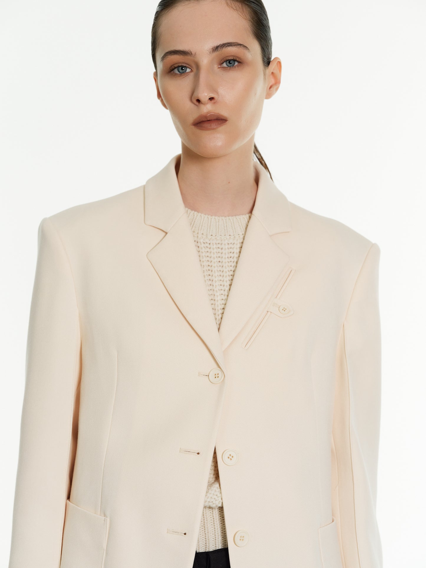 Masculine Blazer, Almond