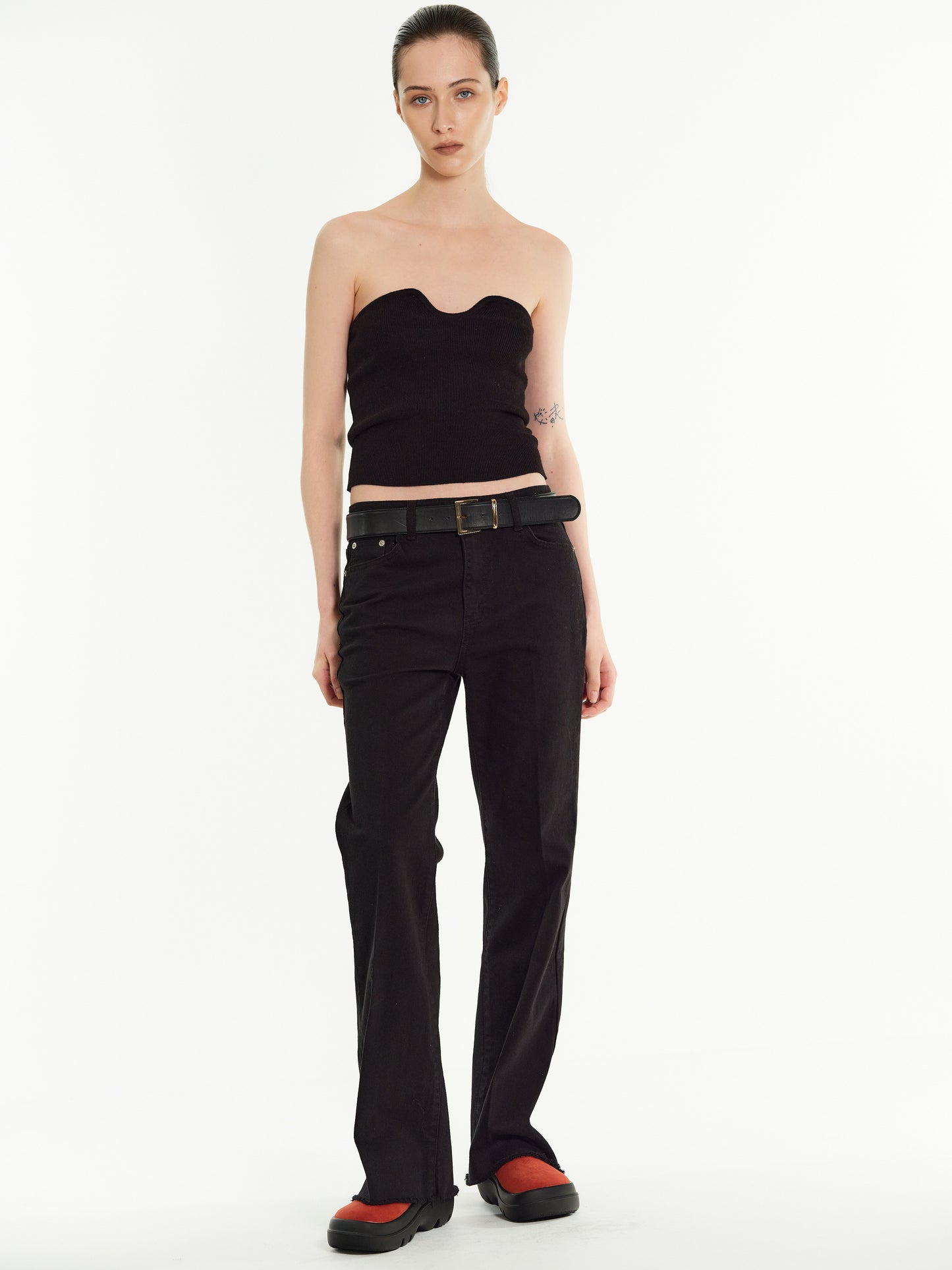 Strapless Sweetheart Knit, Black