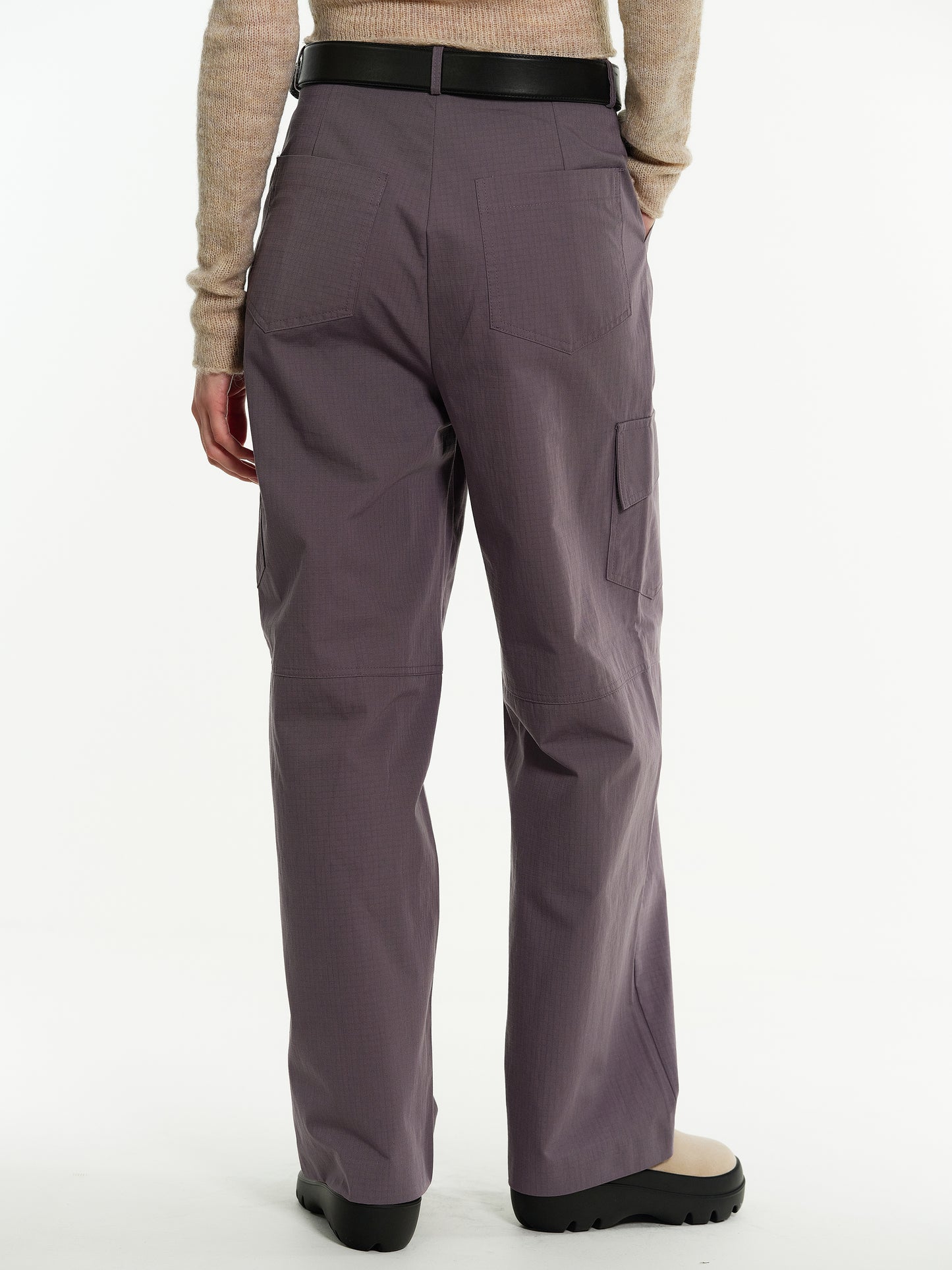 Paneled Cargo Pants, Lavender