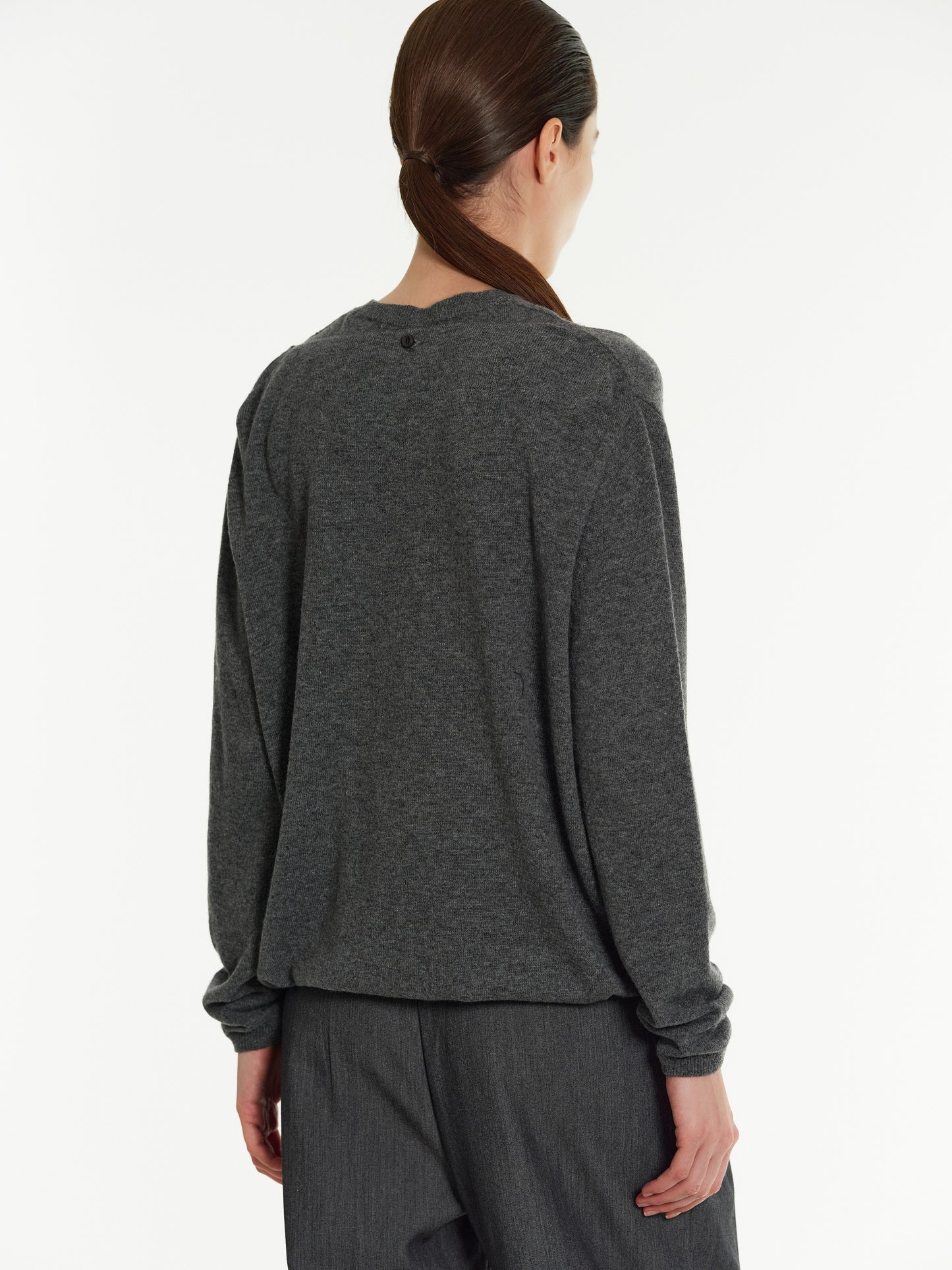 Two-Piece Merino Wool Sweater, Charcoal