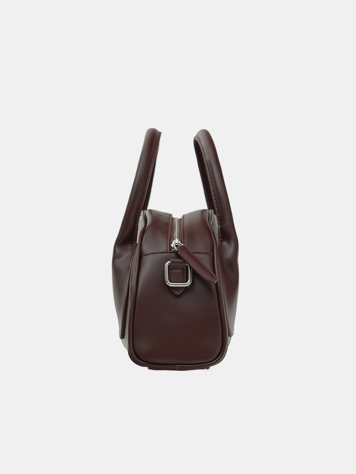Leather Bowling Bag, Seal Brown