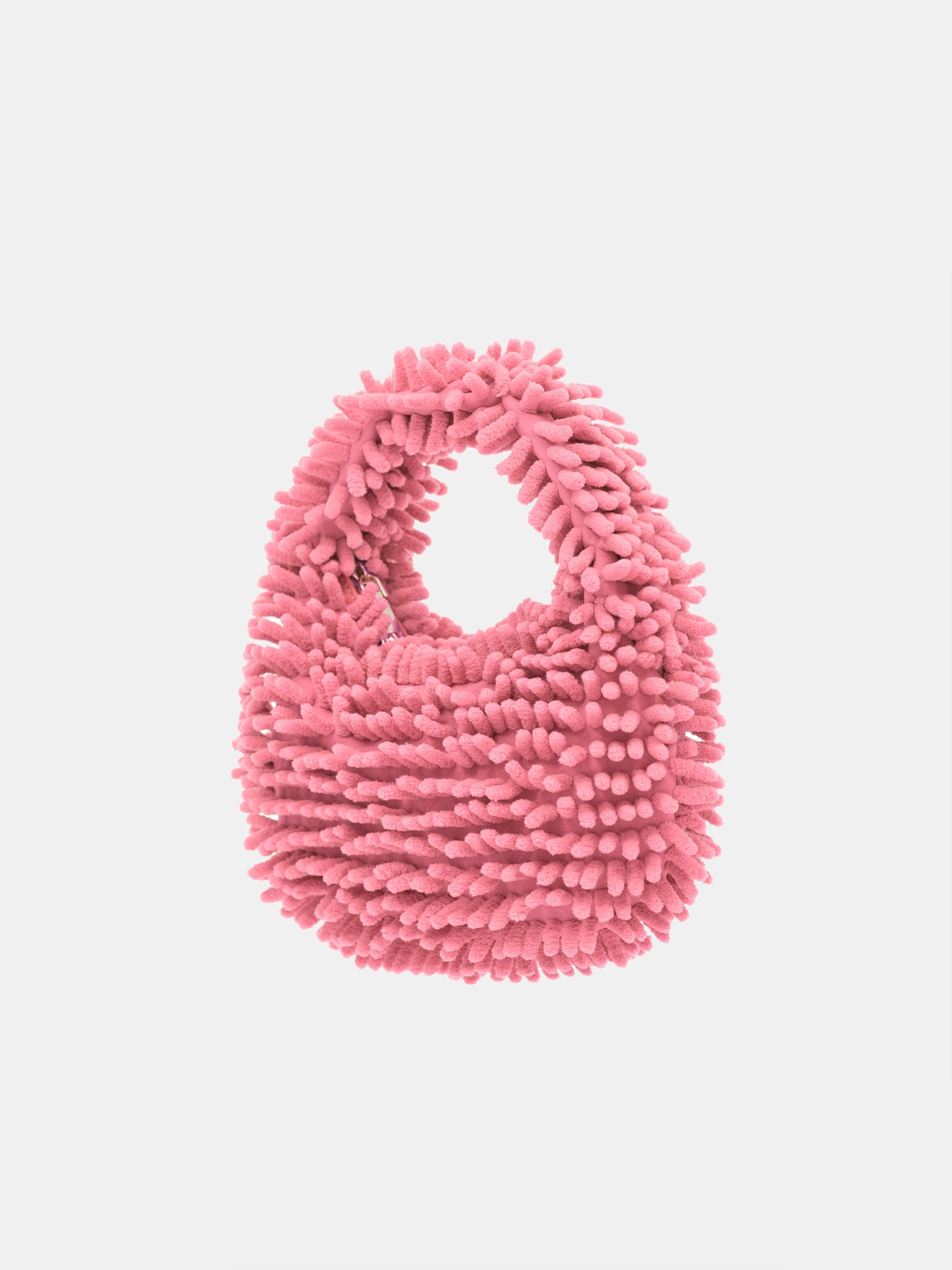 Chenille Knit Bag, Dusty Pink