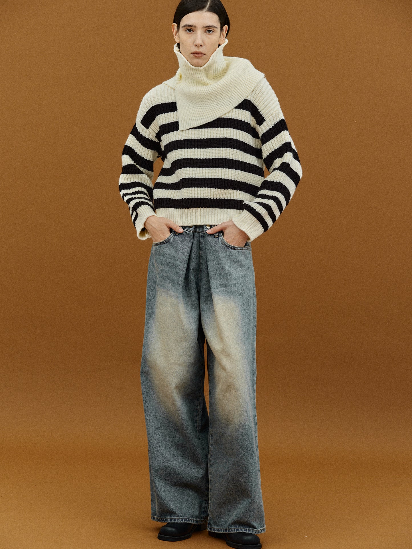 Elasticated Waistband Jeans, Blue