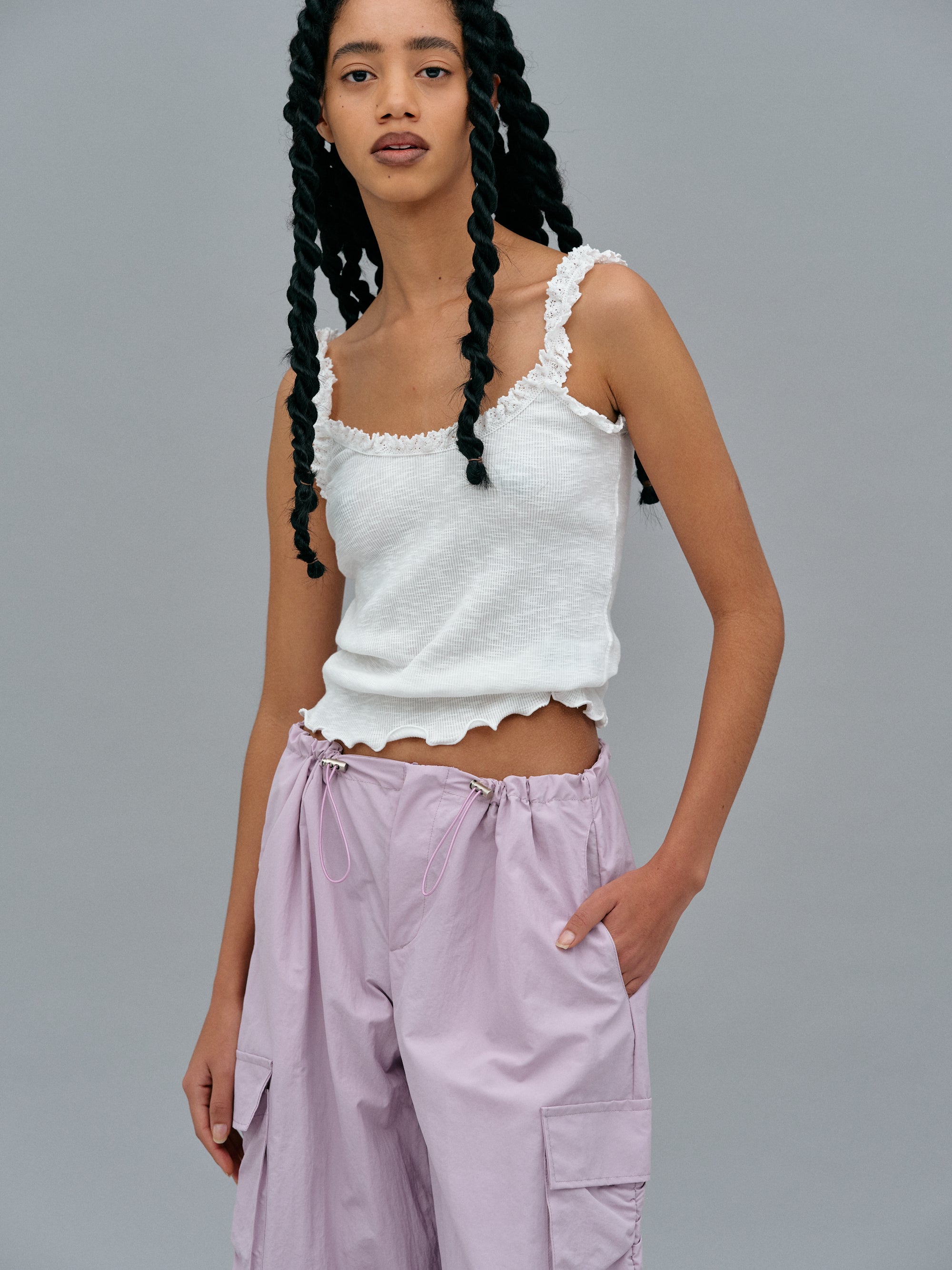 Discover The Comfort: Cotton Lace Tank