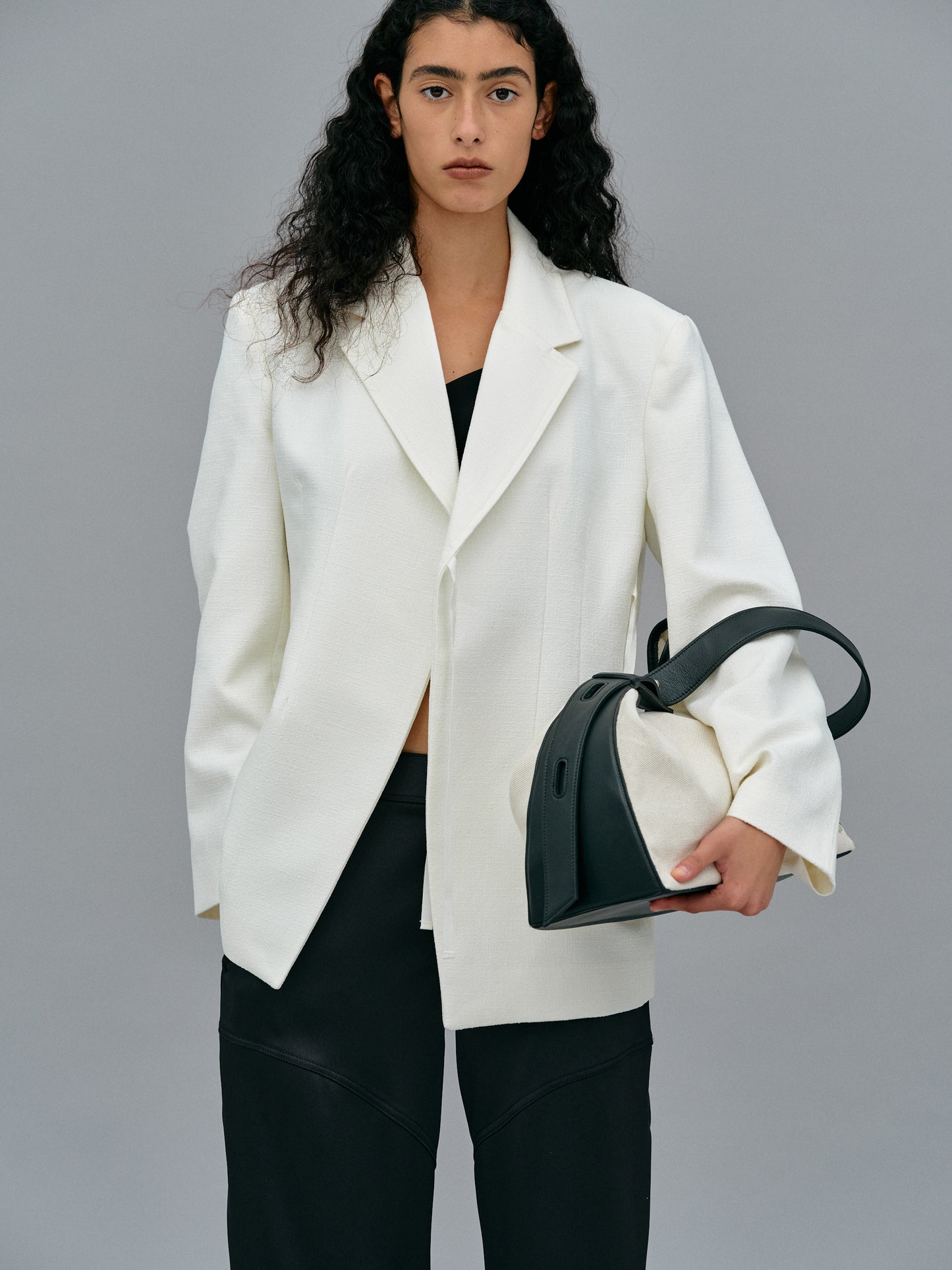 Canvas Hobo Bag, Ivory