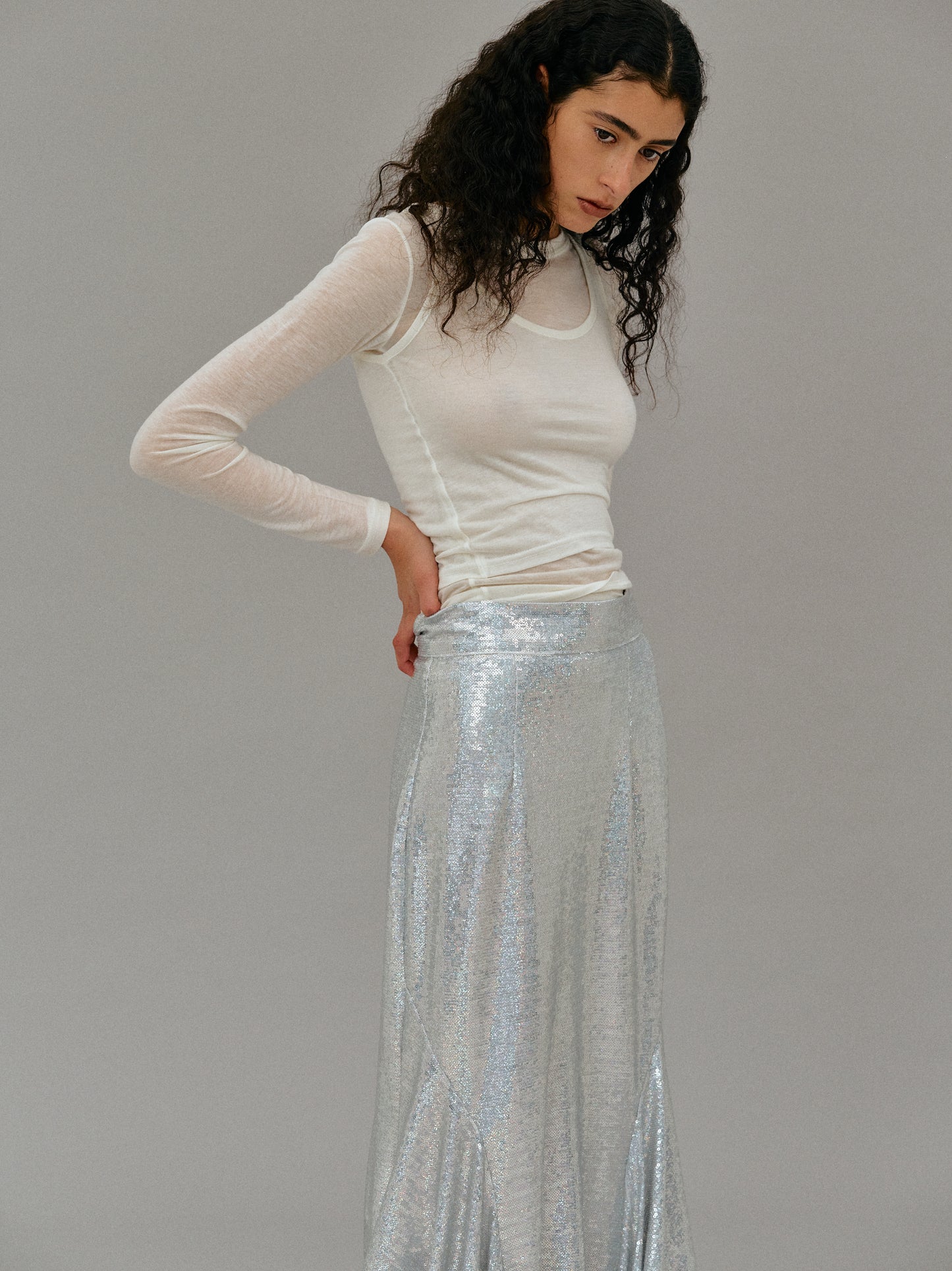 Tencel T-Shirt & Tank Set, Ivory