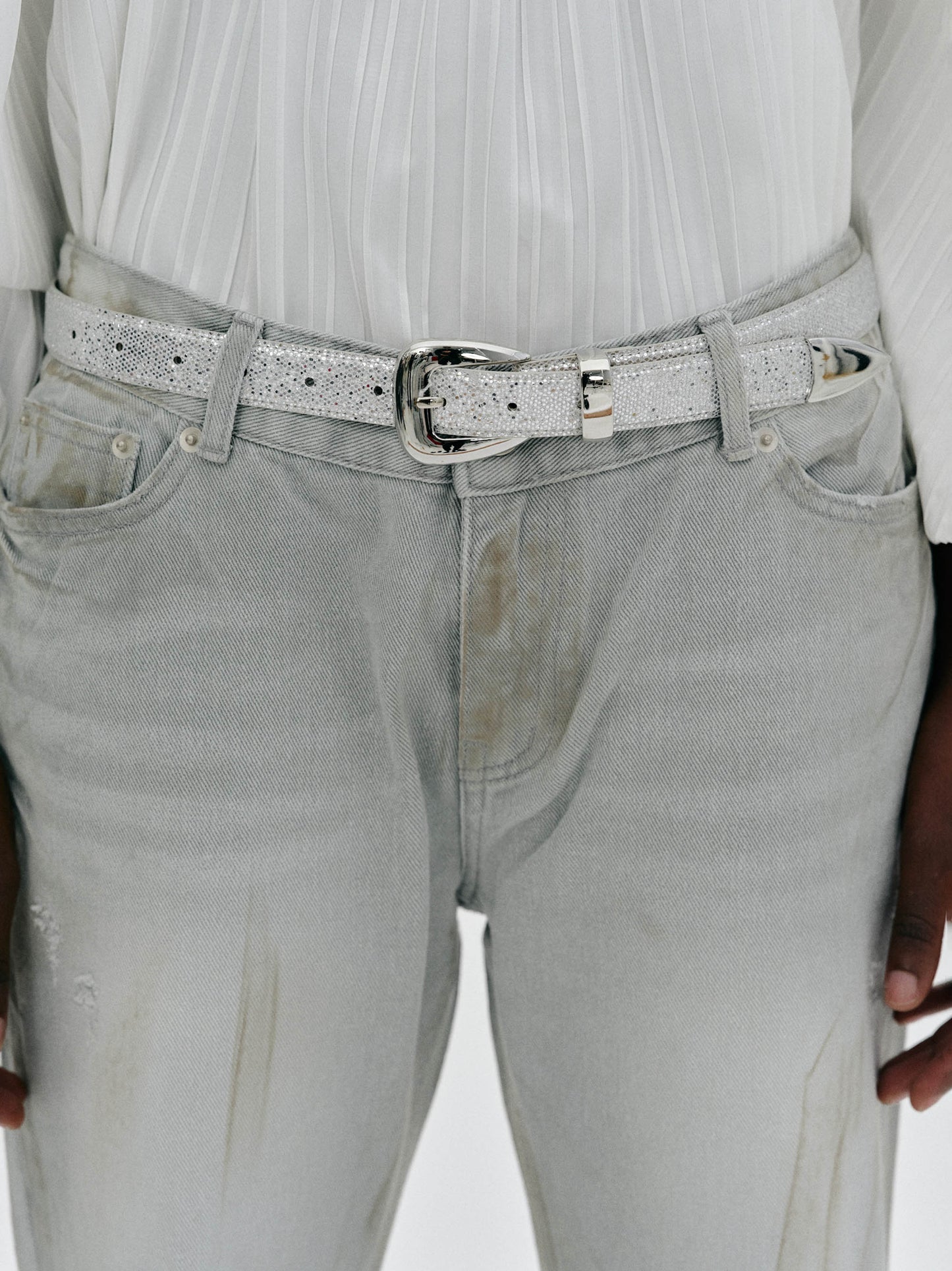 Glitter Belt, Silver