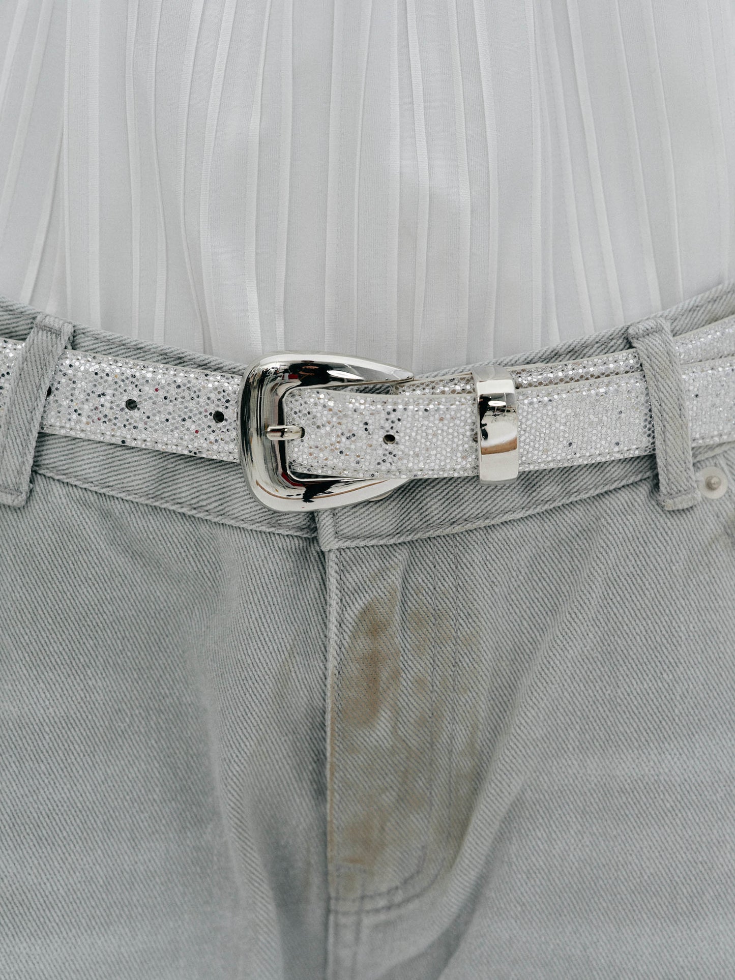 Glitter Belt, Silver