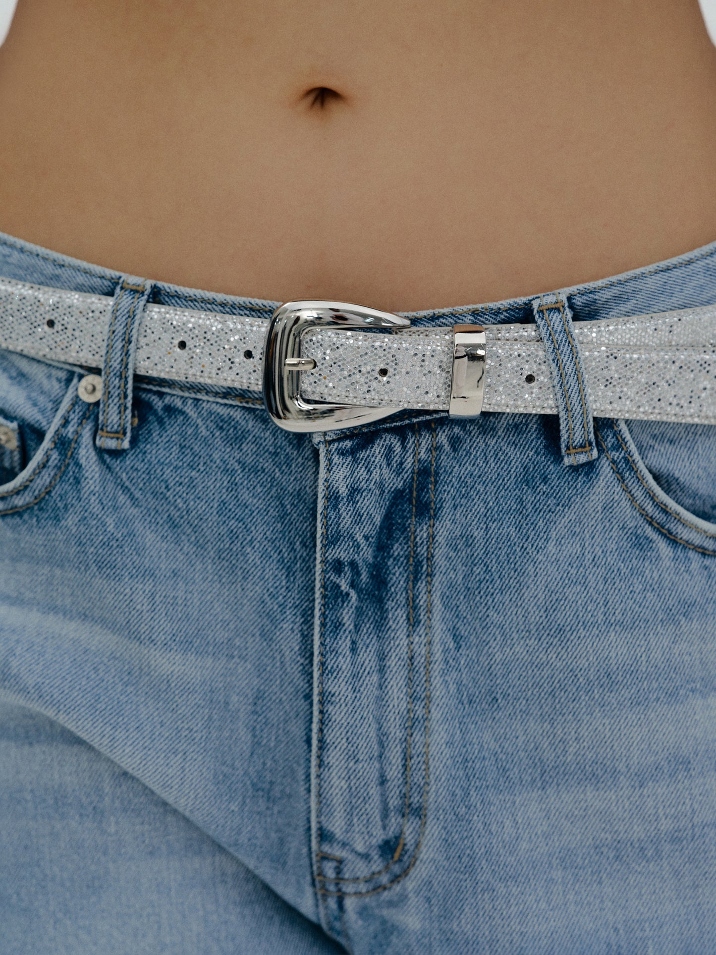 Glitter Belt, Silver